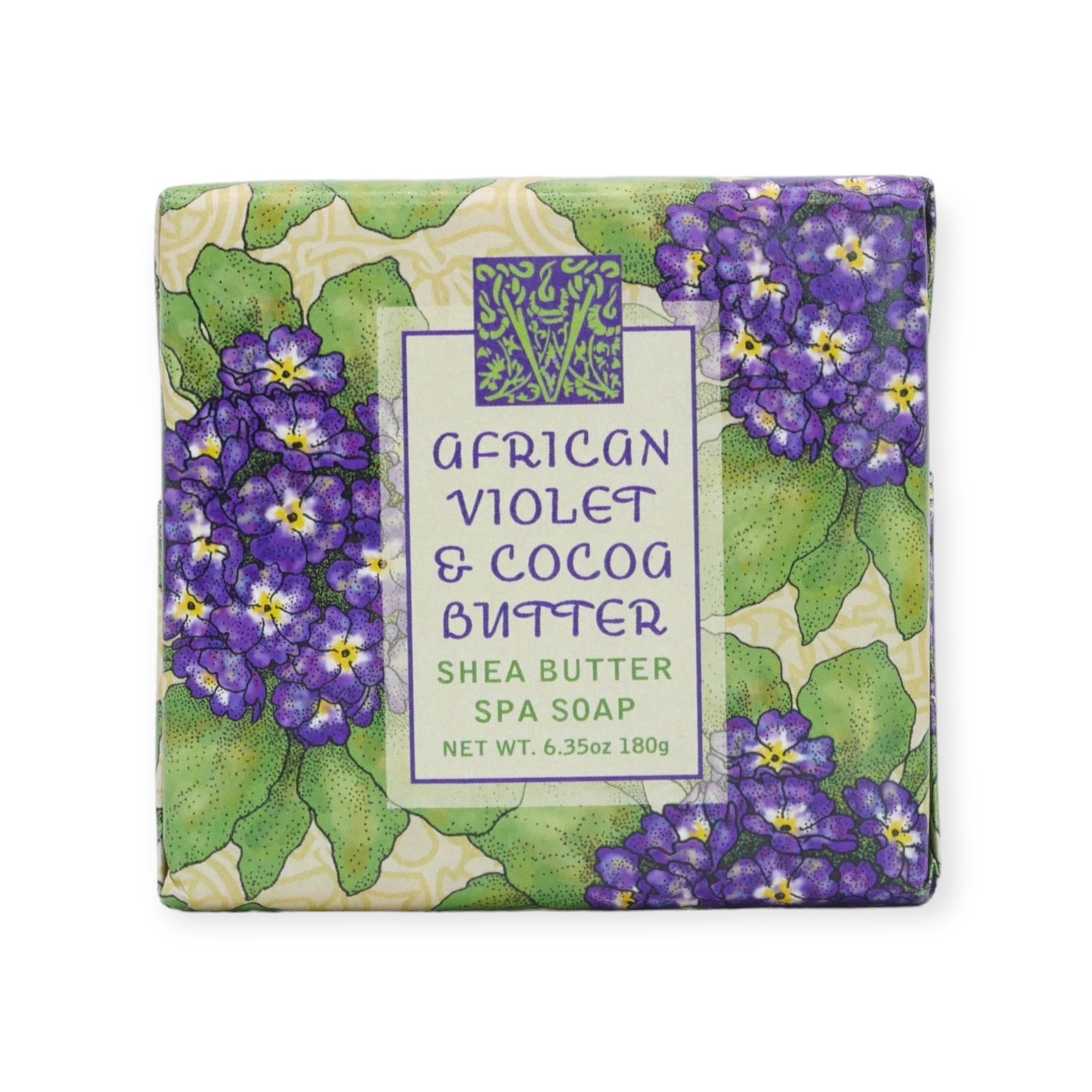 African Violet & Cocoa Butter Shea Butter Spa Soap by Greenwich Bay Trading Co.