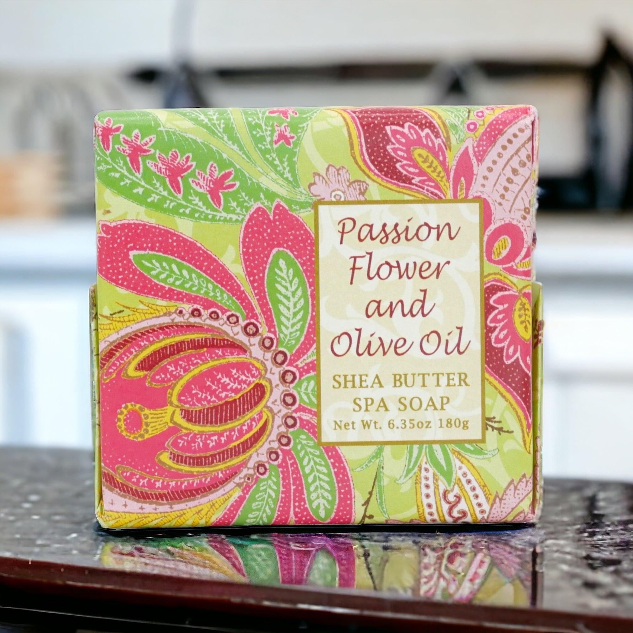 Passion Flower & Olive Oil Shea Butter Spa Soap by Greenwich Bay Trading Co.