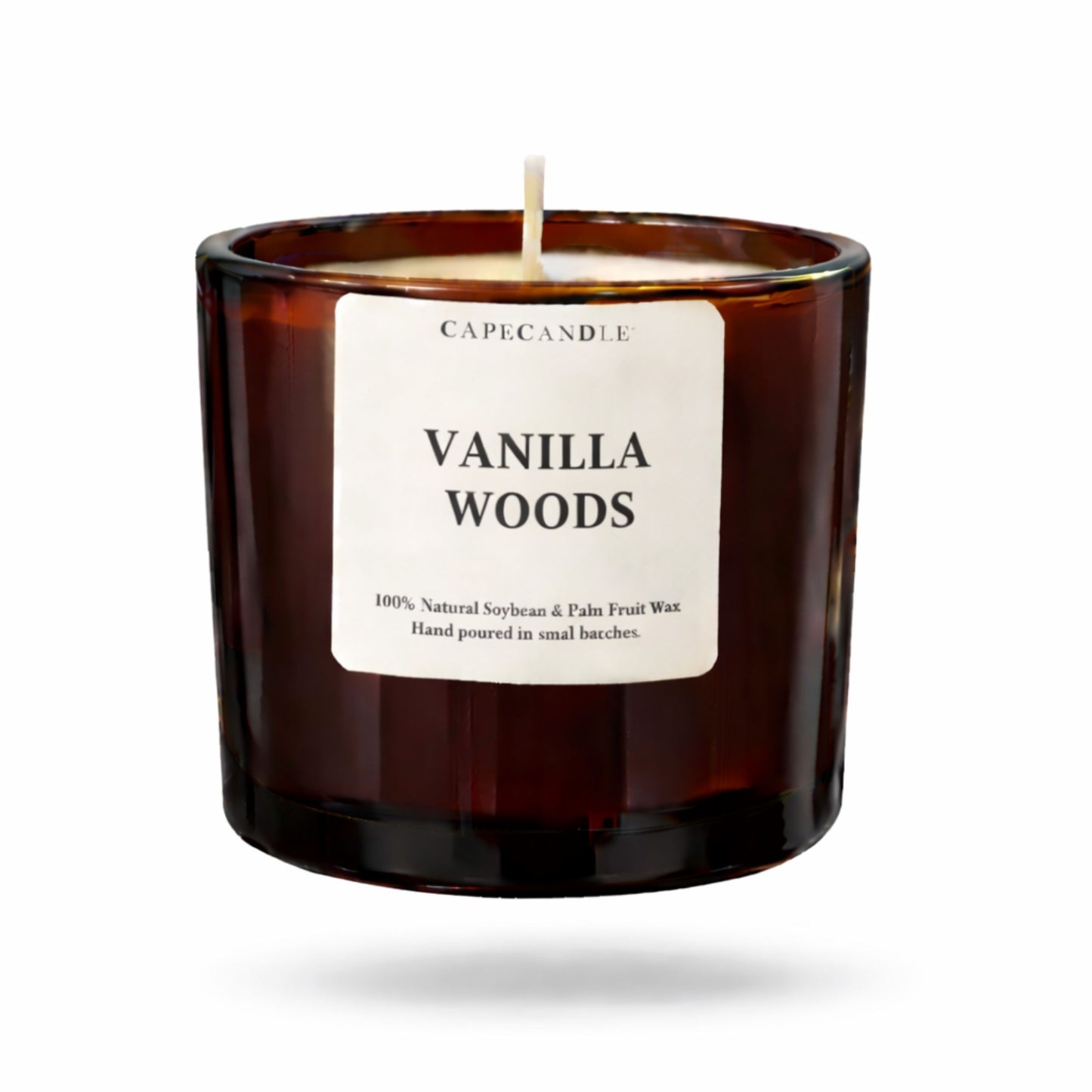 Vanilla Woods Amber Jar Candle