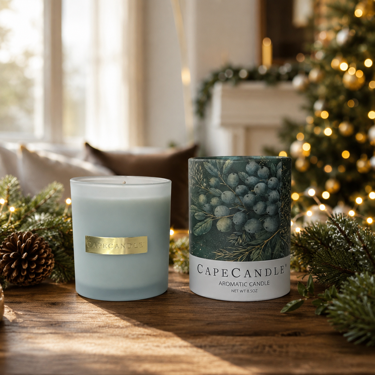 Bayberry Scented 8.5 oz Jar Candle by Cape Candle (Box of 6)