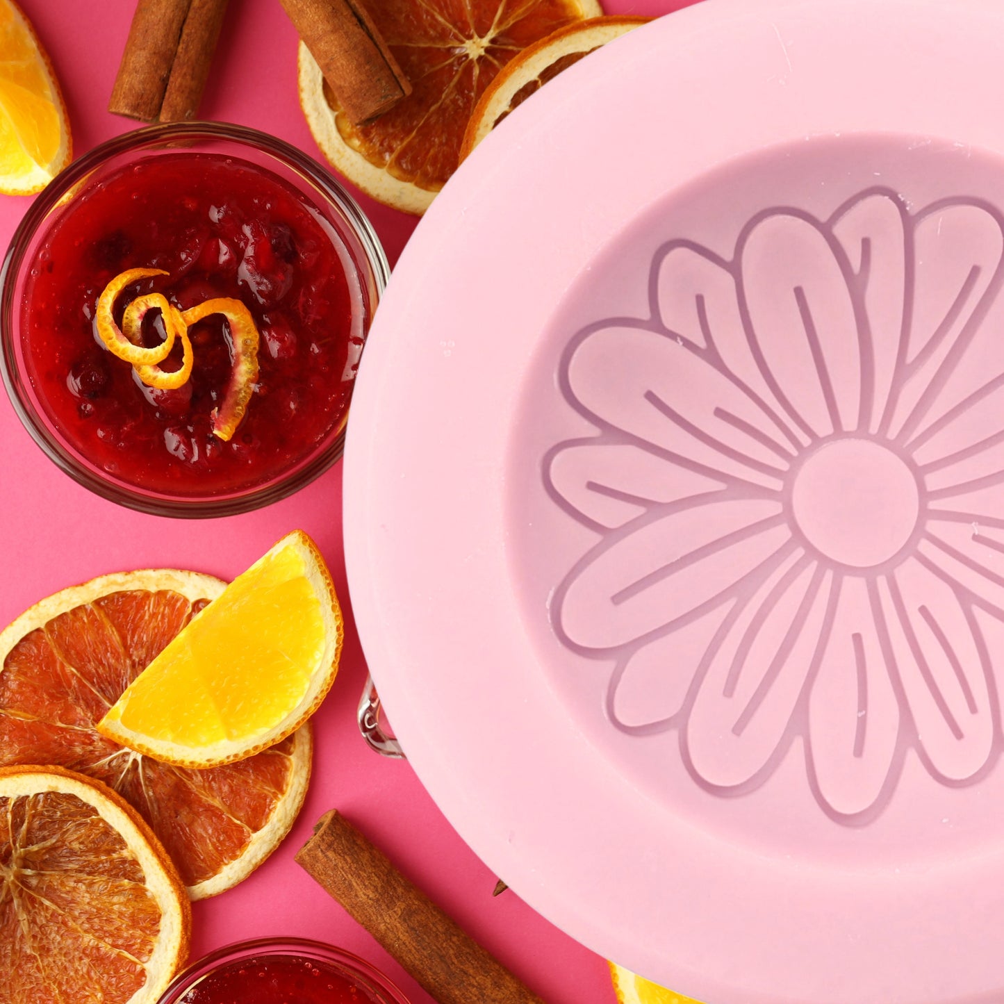 Cranberry Spice Scented Vessel - Flower