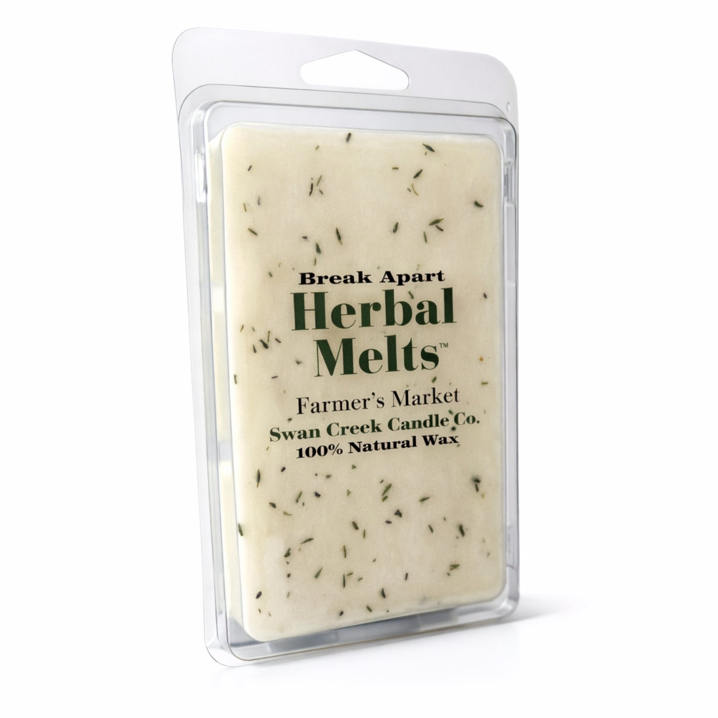Herbal Melts wax melt packaging with visible text on a white background