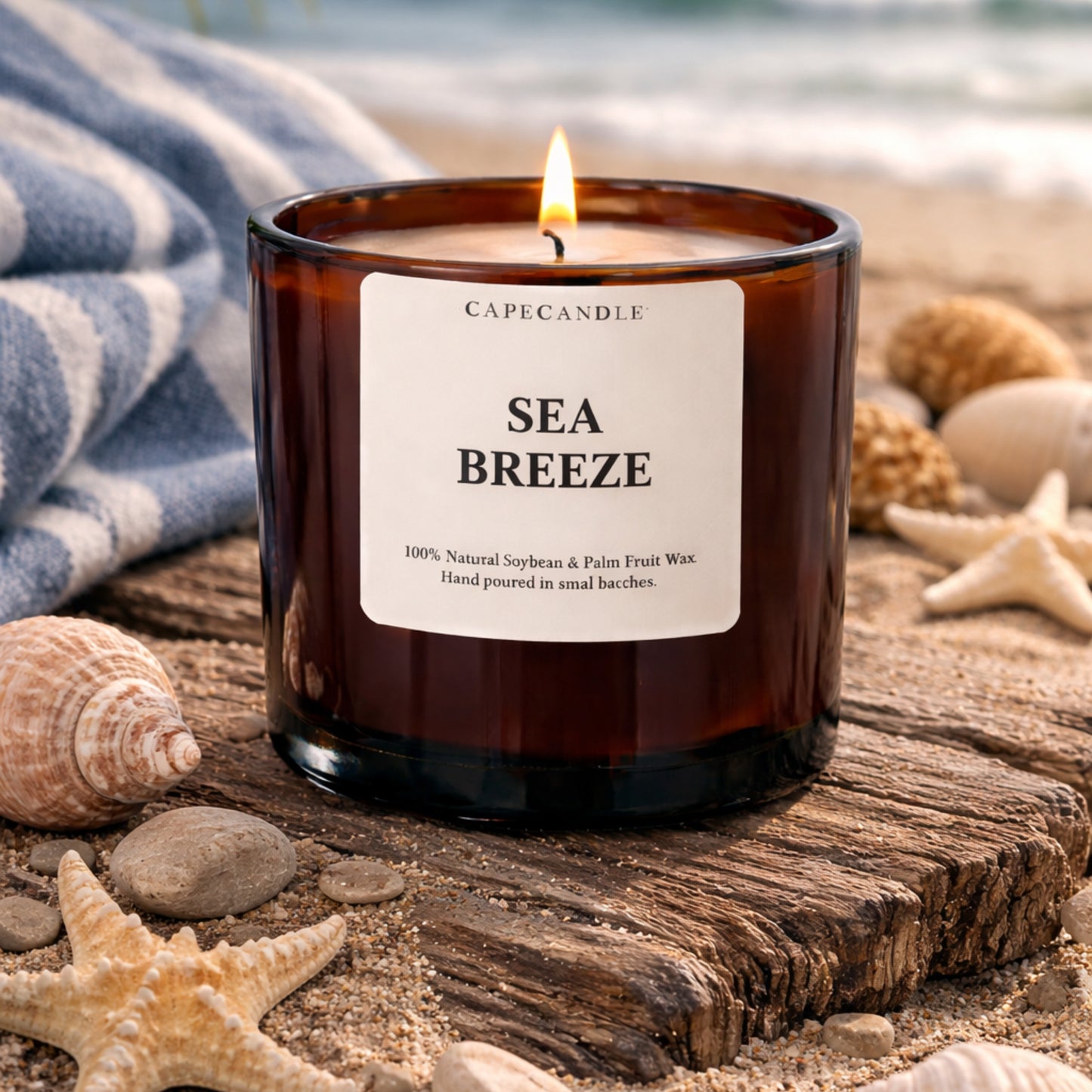 Sea Breeze Amber Jar Candle