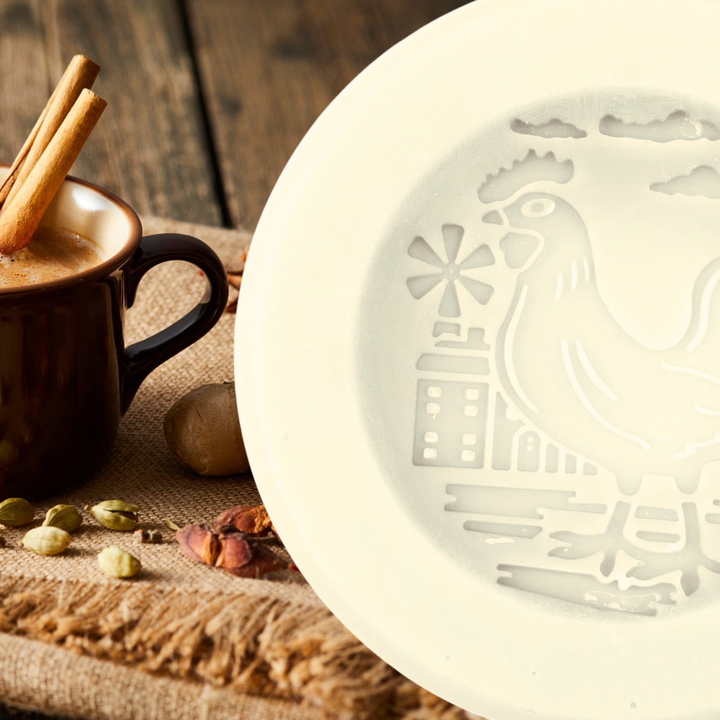 Spiced Vanilla Scented Vessel - Rooster