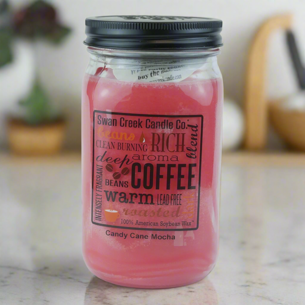 Candy Cane Mocha Pantry Jar Soy Candle