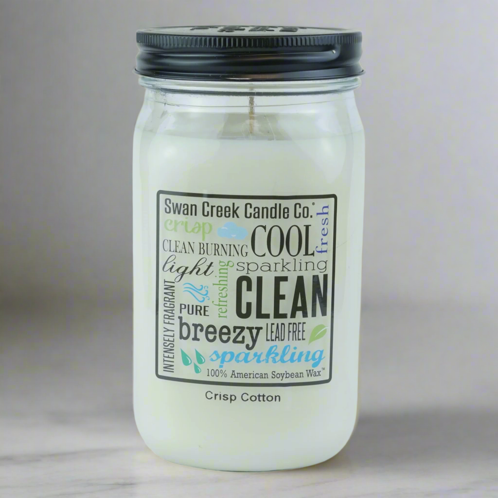 Crisp Cotton Pantry Jar Soy Candle