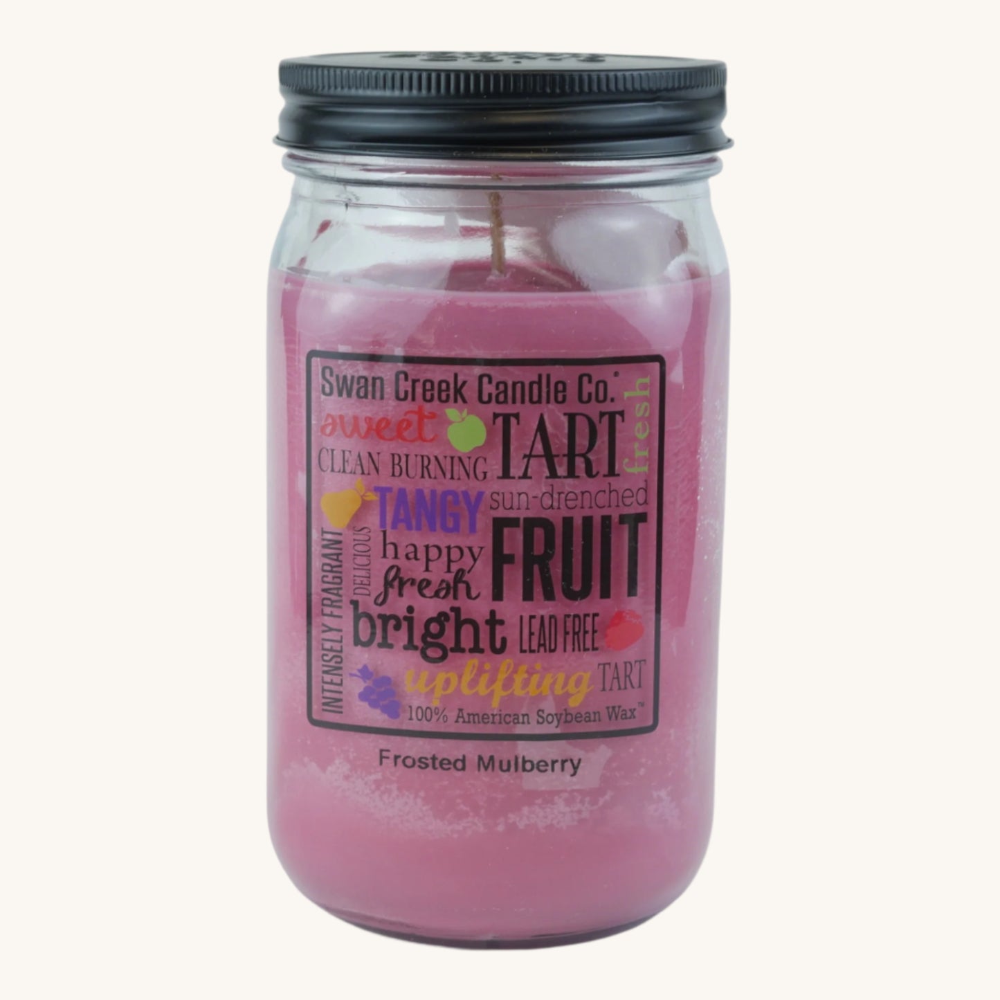 Frosted Mulberry Soy Wax Candle
