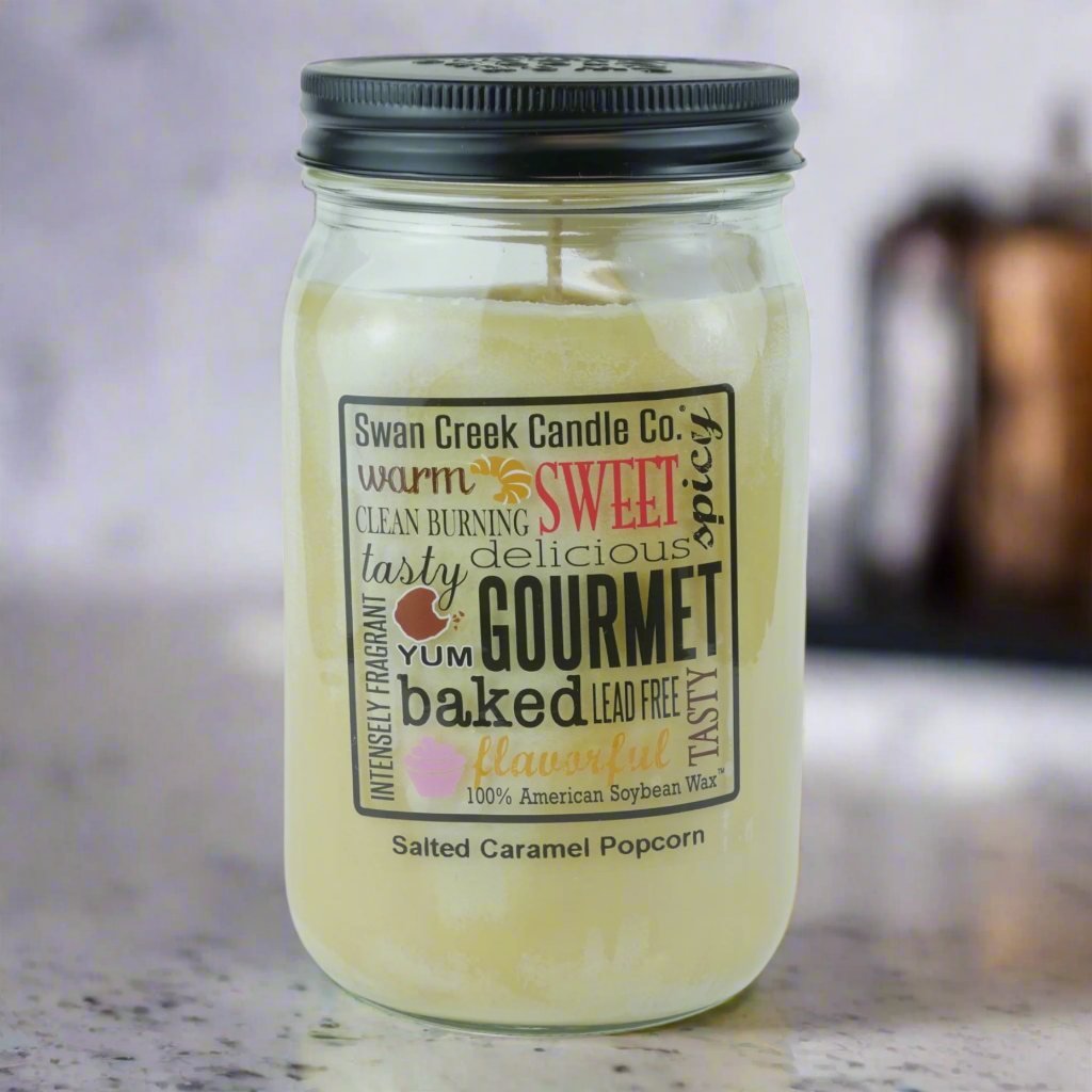 Salted Caramel Popcorn Pantry Jar Soy Candle