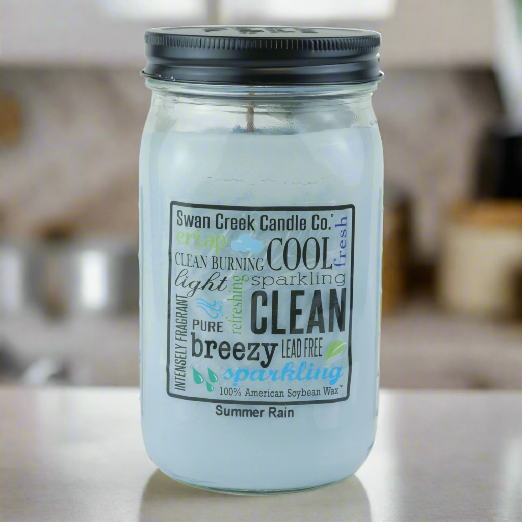 Summer Rain Pantry Jar Soy Candle