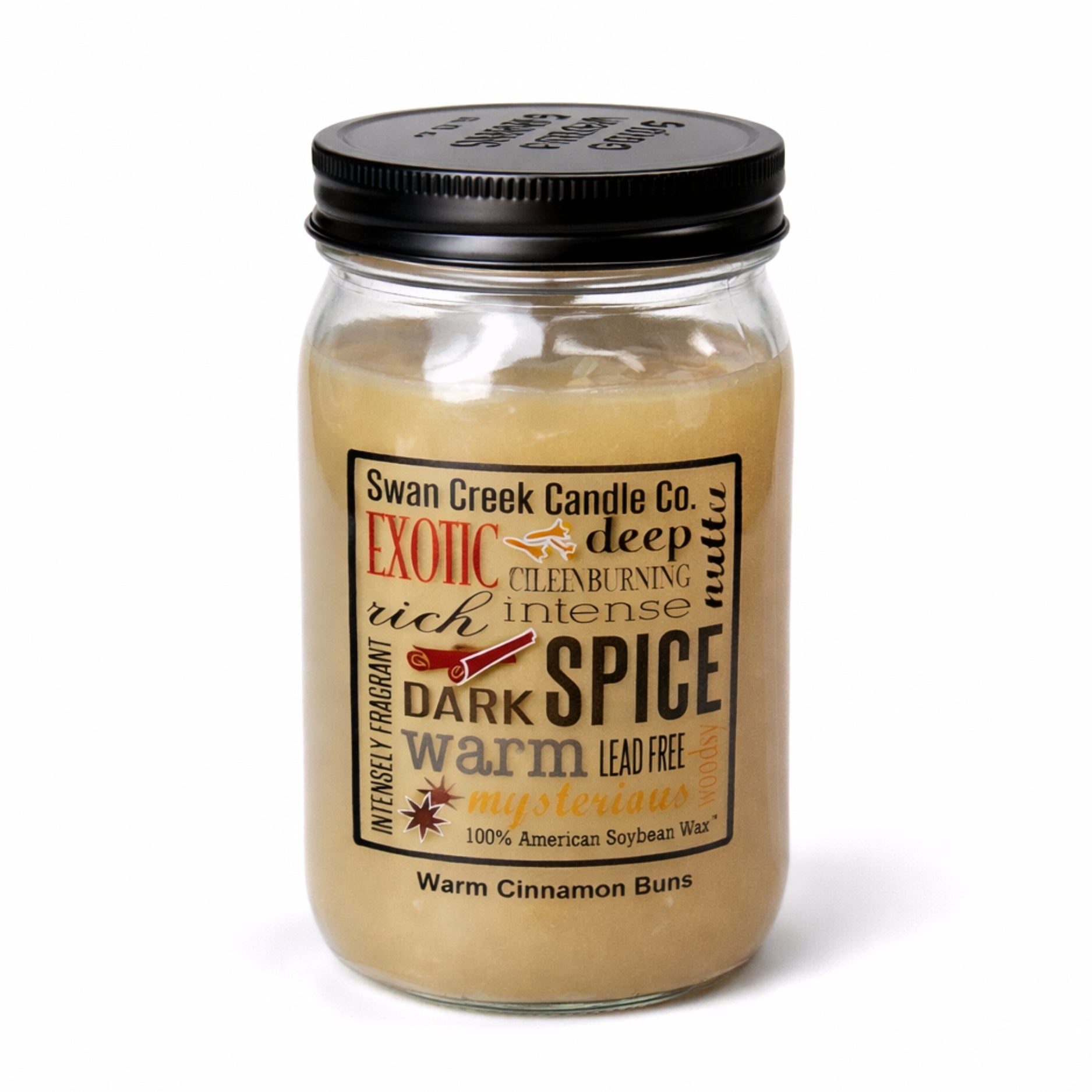 Swan Creek Candle - Warm Cinnamon Buns | 100% Soy Wax | 24oz