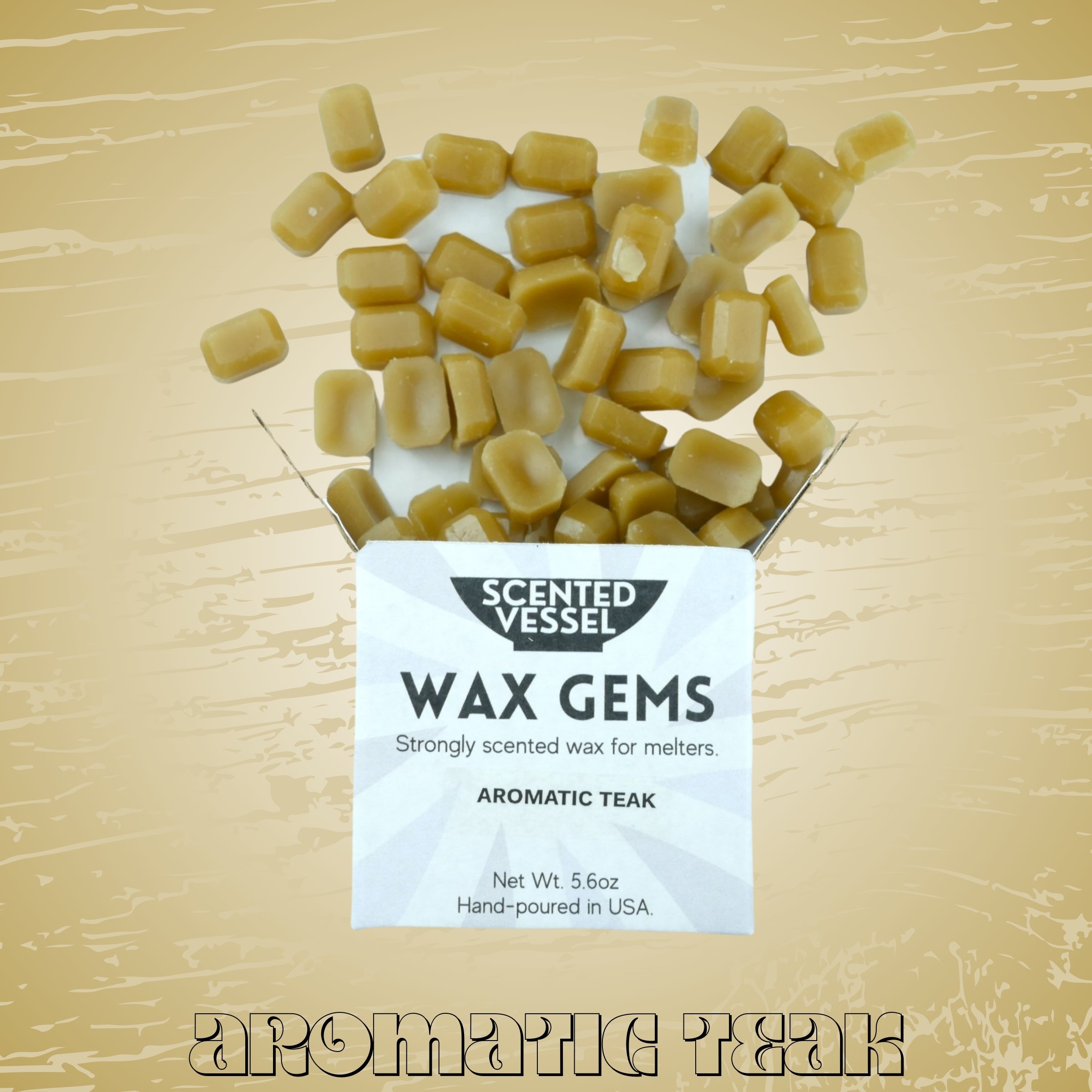 Aromatic Teak 5.6oz Wax Gems by Scented Vessel