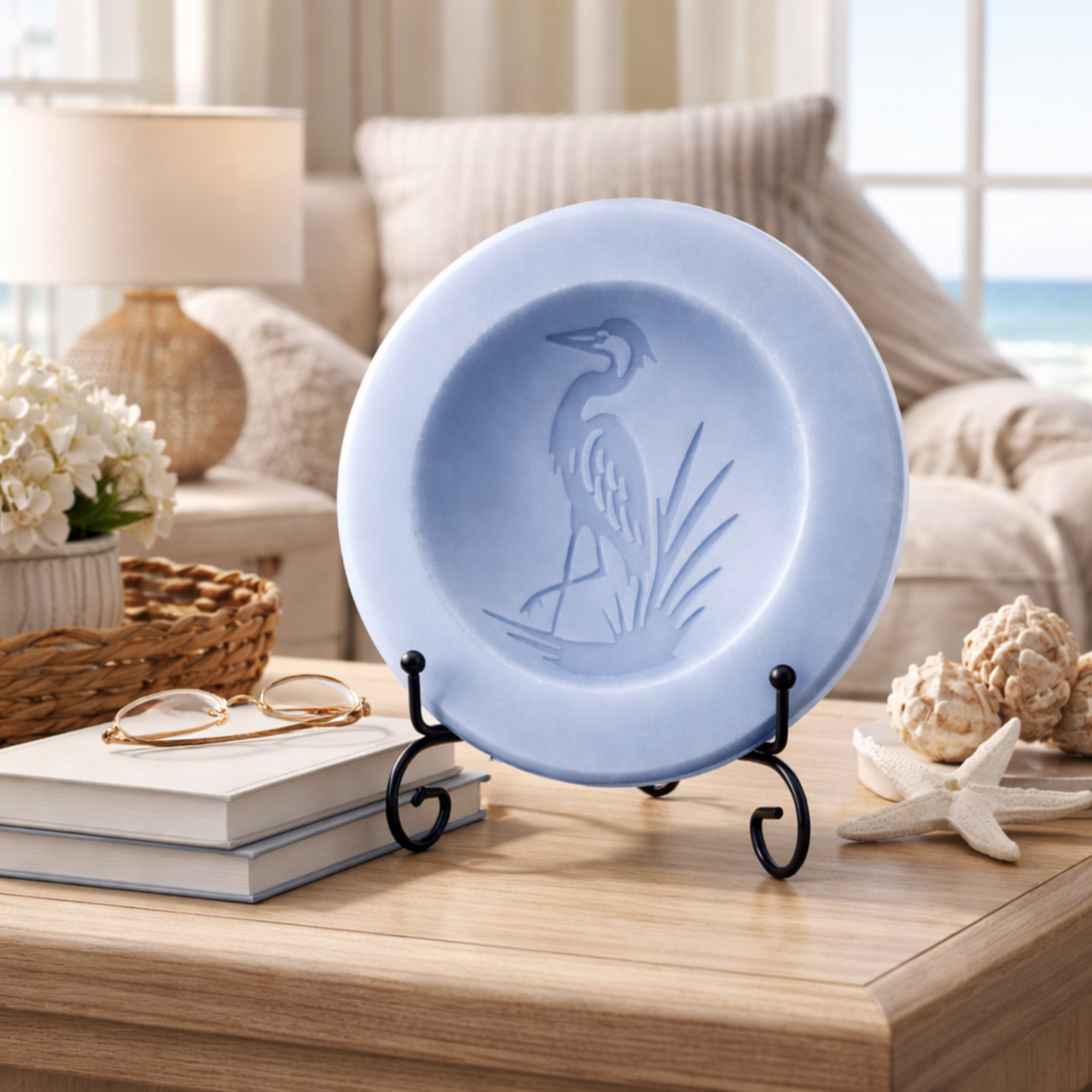 Sea Mist & Lavender Scented Vessel - Heron