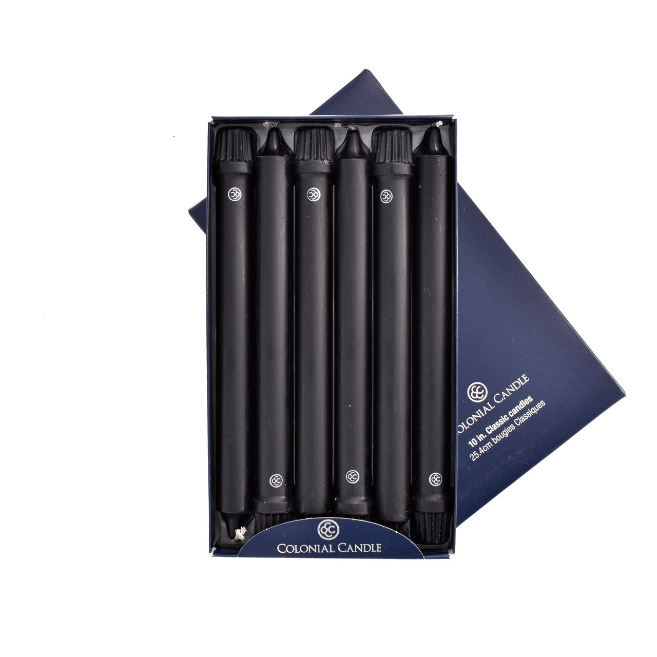 Black 10" Classic Colonial Candle