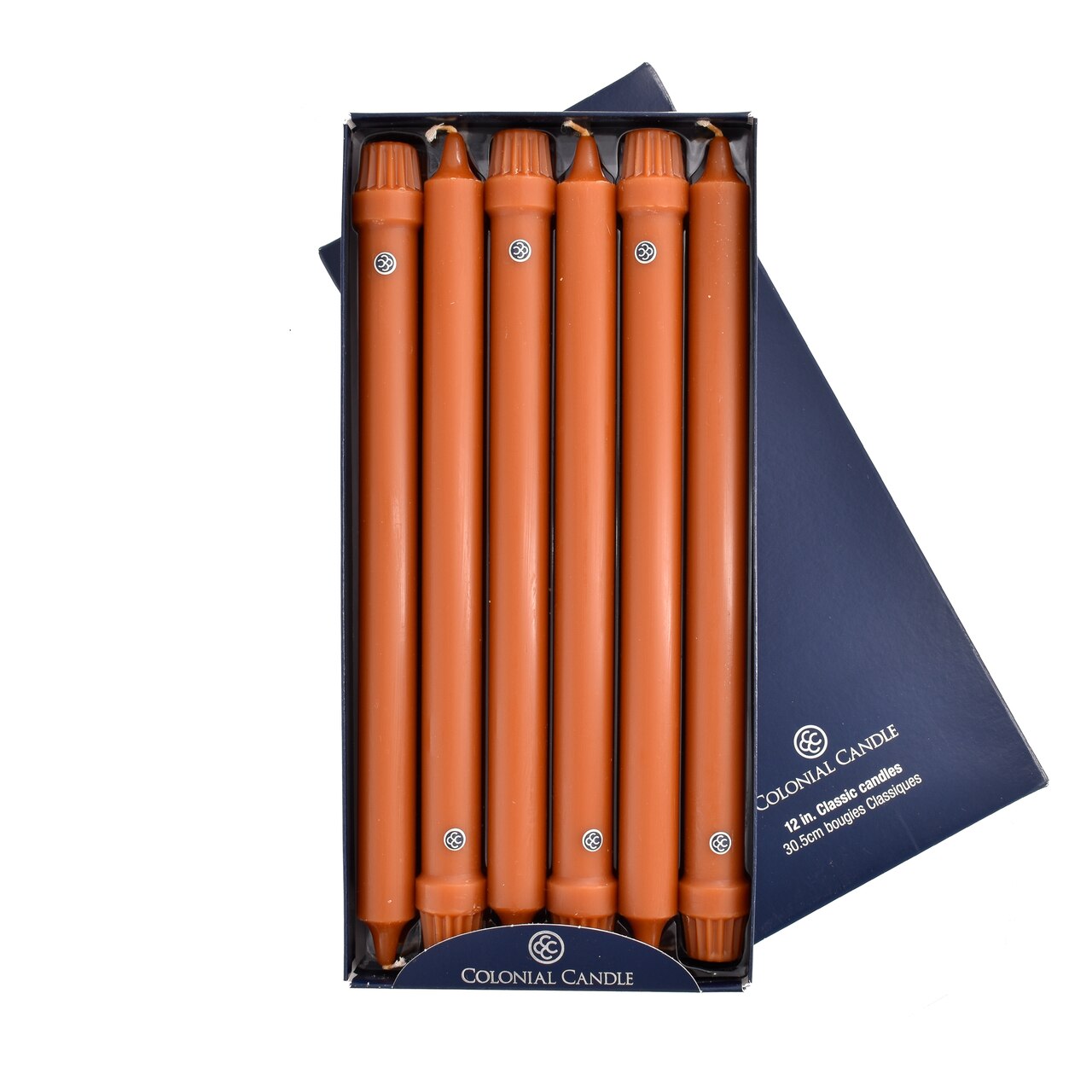 Amber 12" Classic Colonial Candle