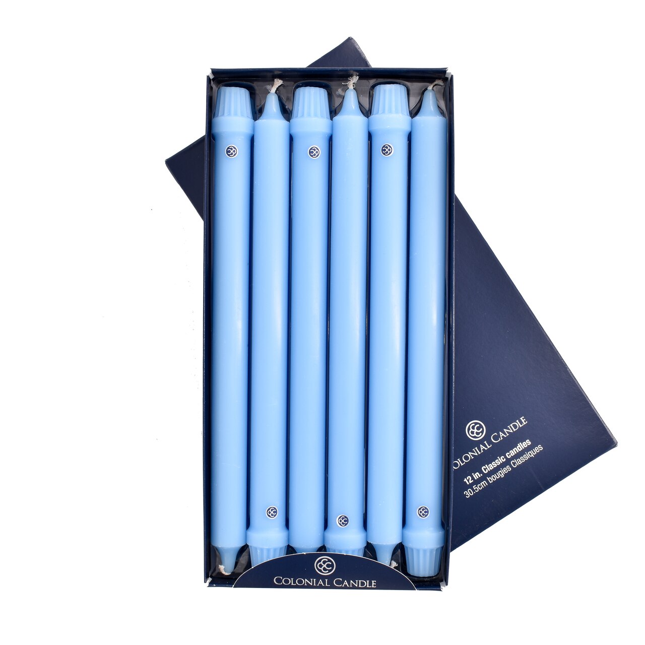 Coastal Blue 12" Classic Colonial Candle