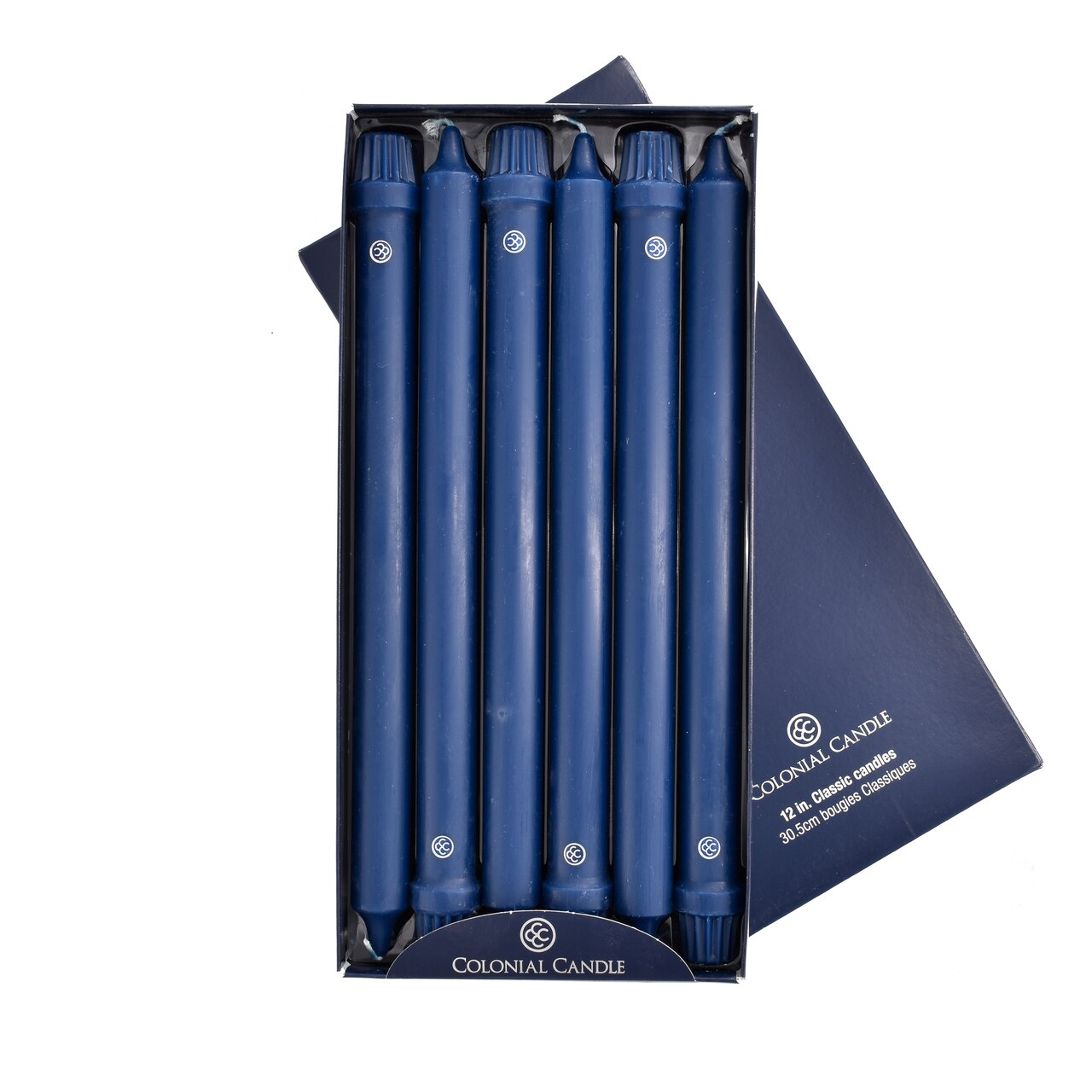 Indigo Navy 12" Classic Colonial Candle