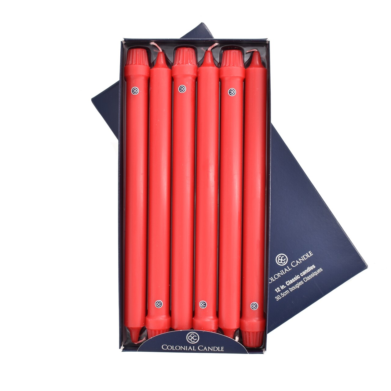 Red 12" Classic Colonial Candle