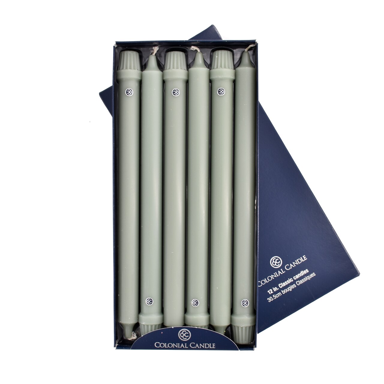 Colonial Green 12" Classic Colonial Candle