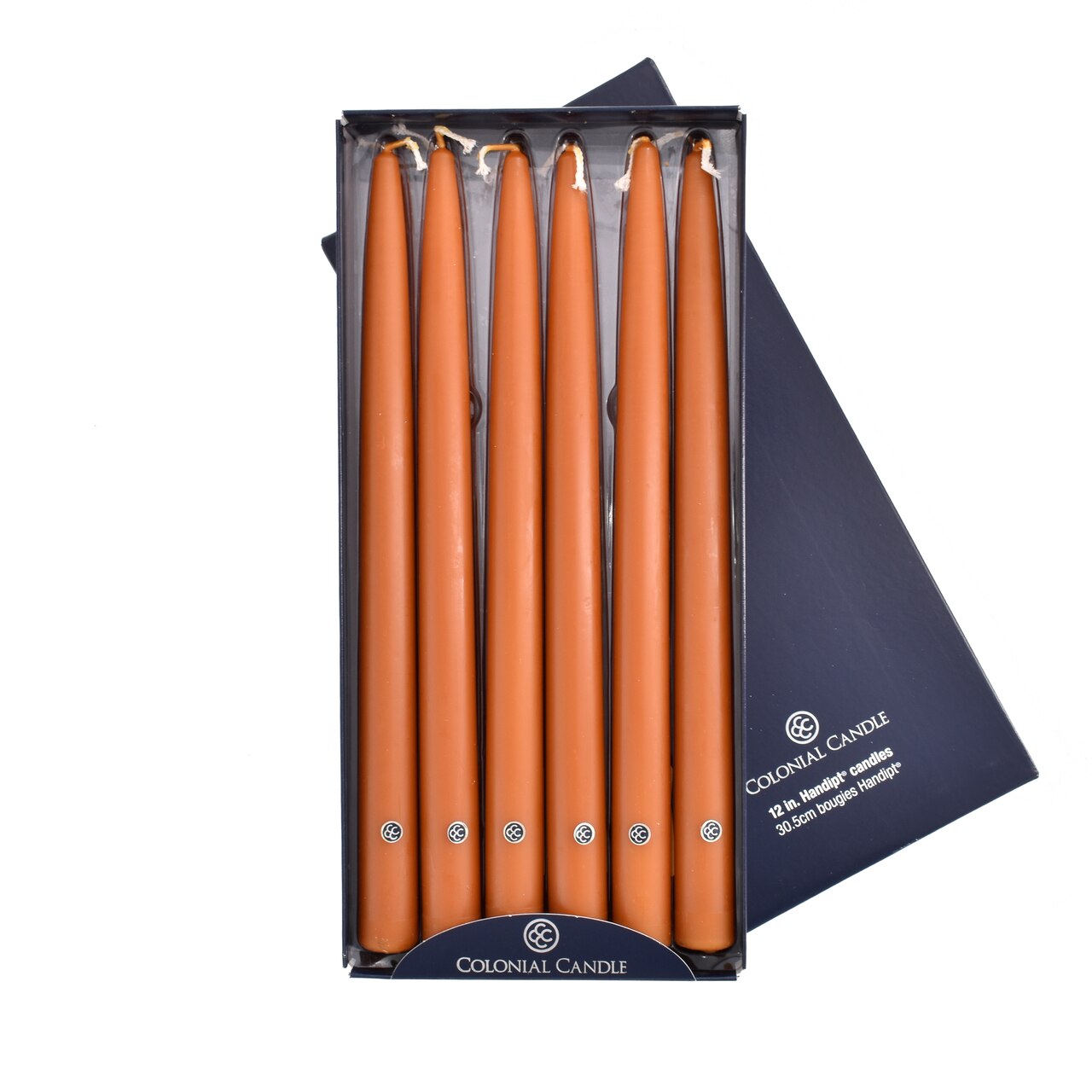 Amber 12" Handipt Colonial Candle