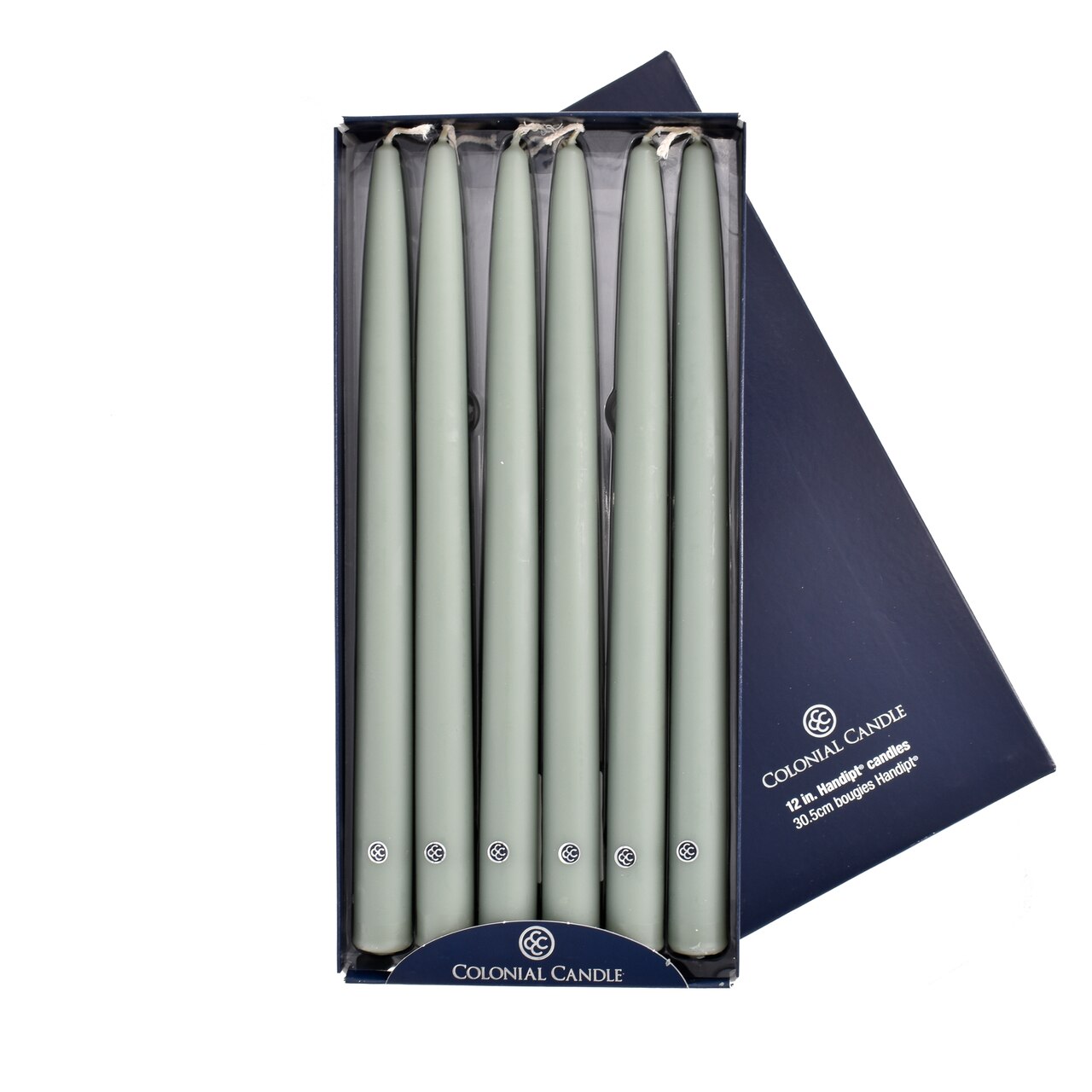 Colonial Green 12" Handipt Colonial Candle