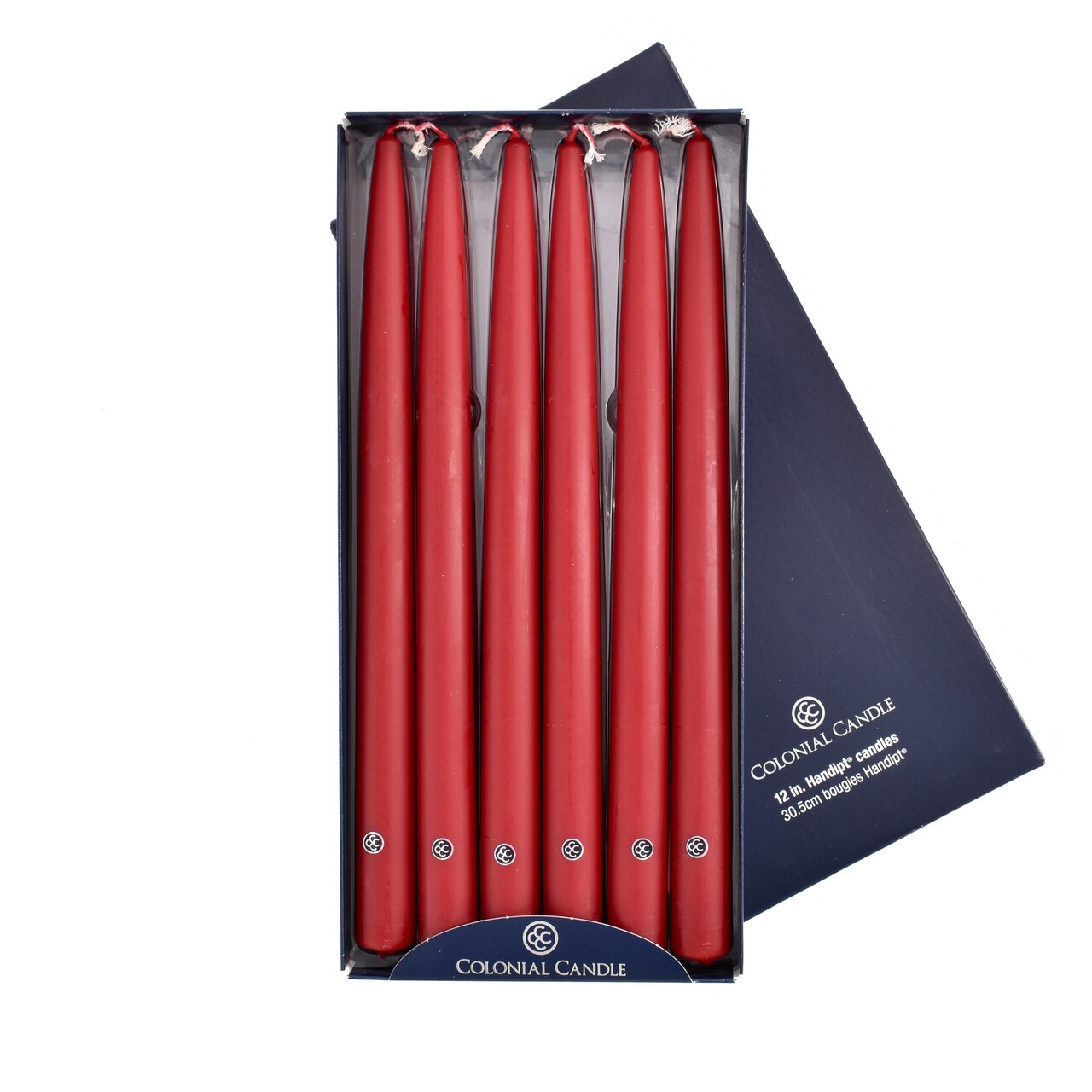 Cranberry 12" Handipt Colonial Candle