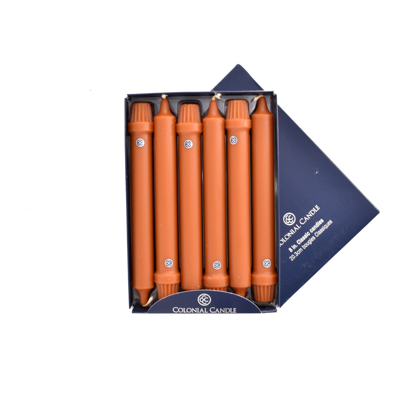 Amber 8" Classic Colonial Candle