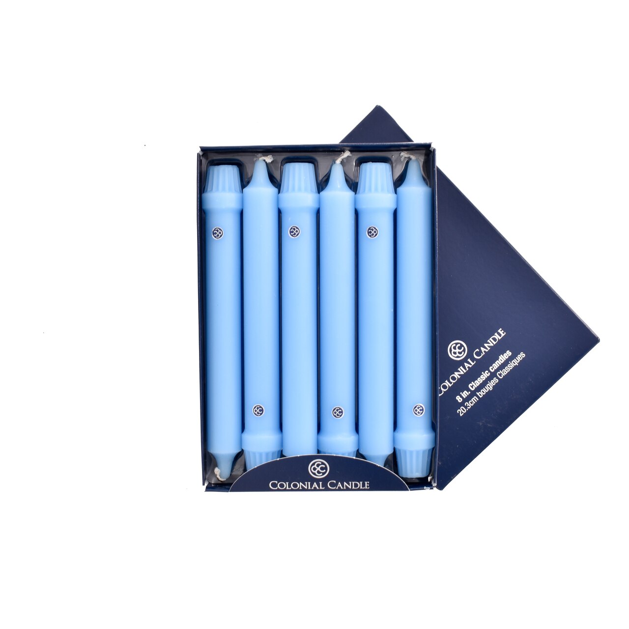 Coastal Blue 8" Classic Colonial Candle