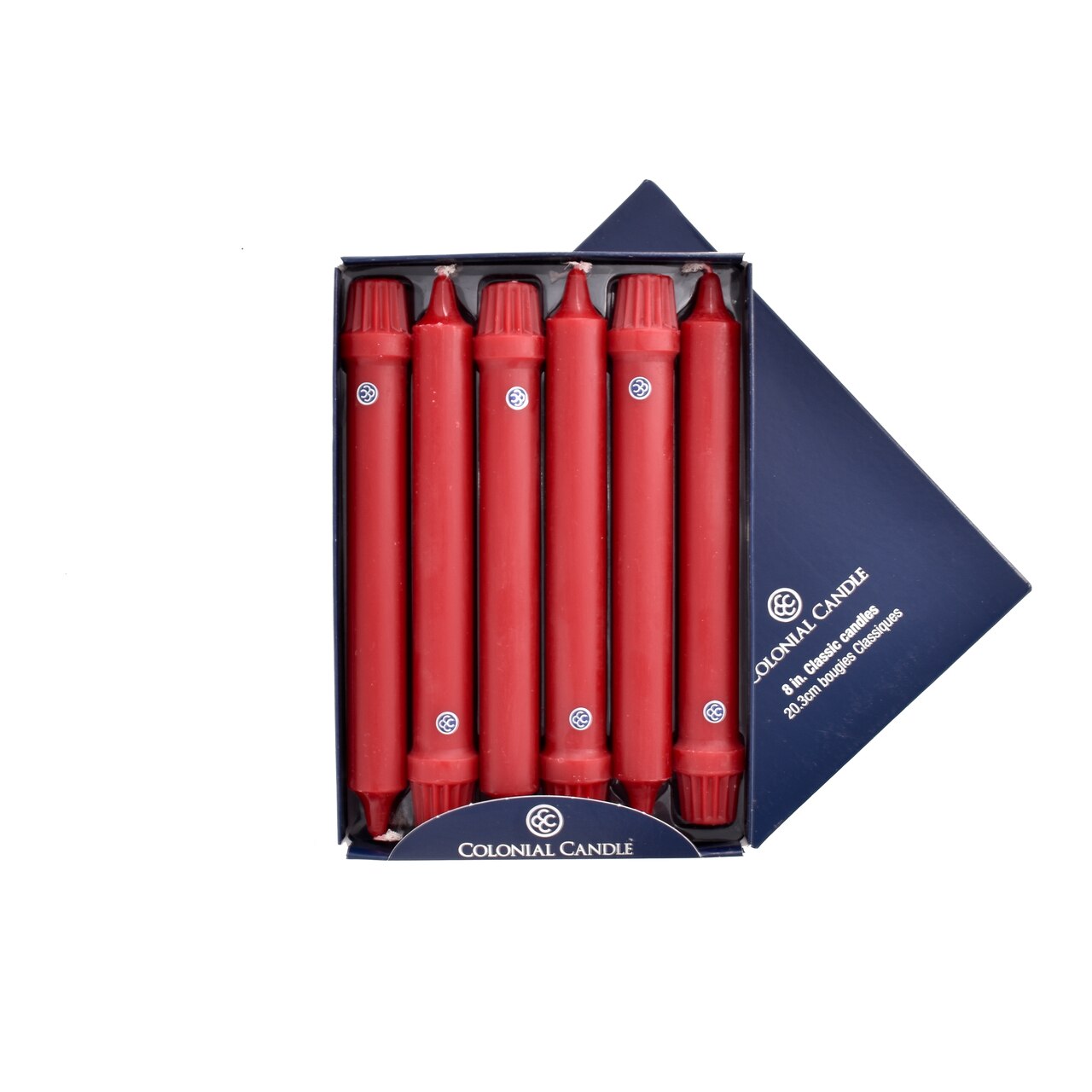 Cranberry 8" Classic Colonial Candle