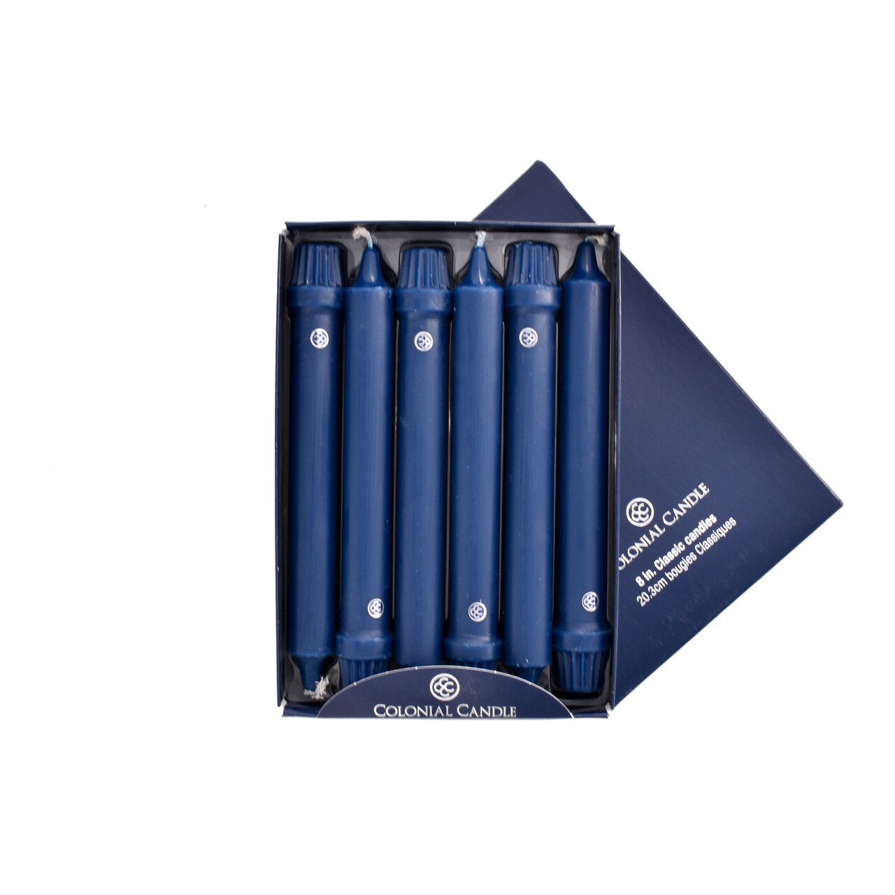Indigo Navy 8" Classic Colonial Candle