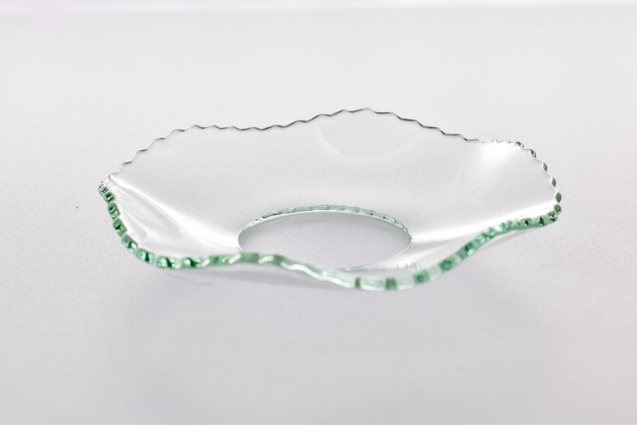 Bobeche - SET OF 2 Fluted Ridged Glass 2.75 Inch