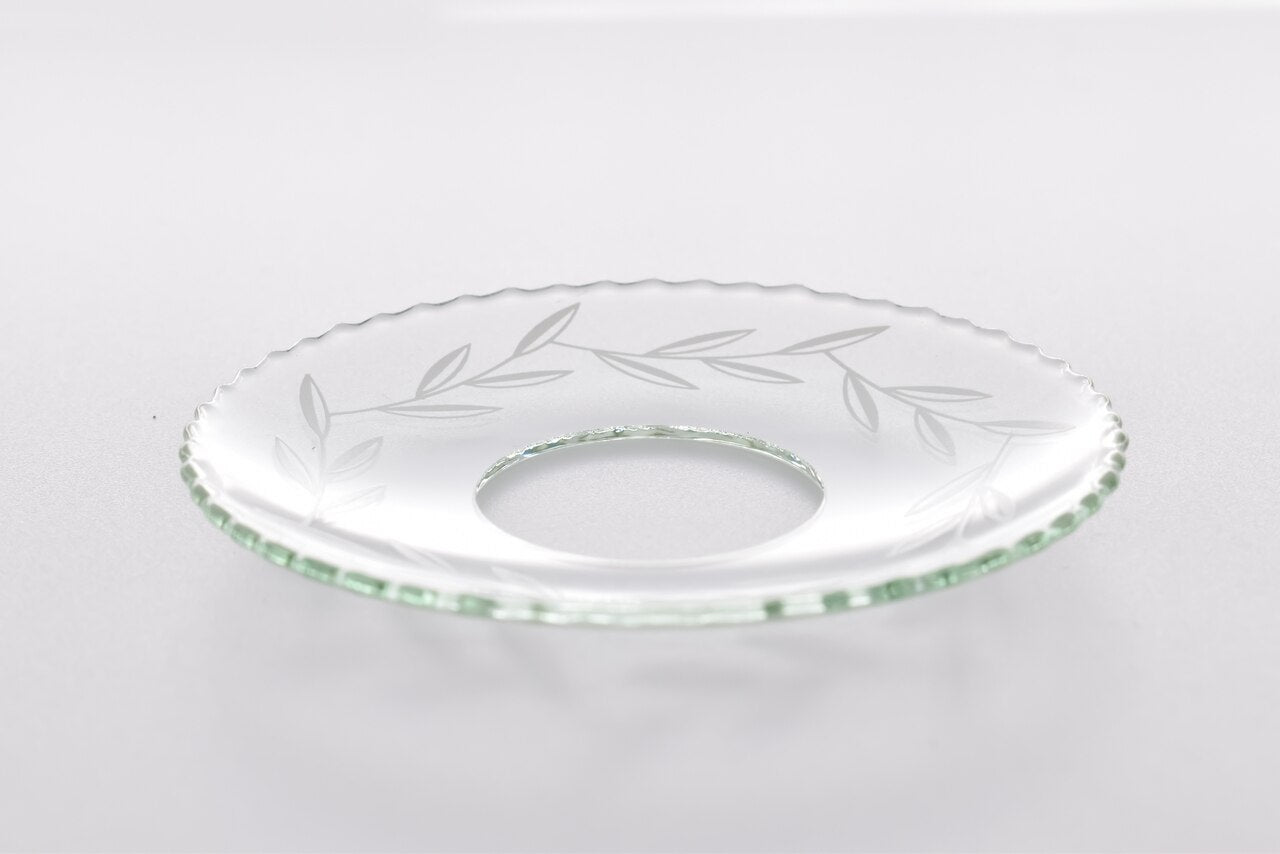 Bobeche - SET OF 2 Floral Ridge Glass 2.75 Inch