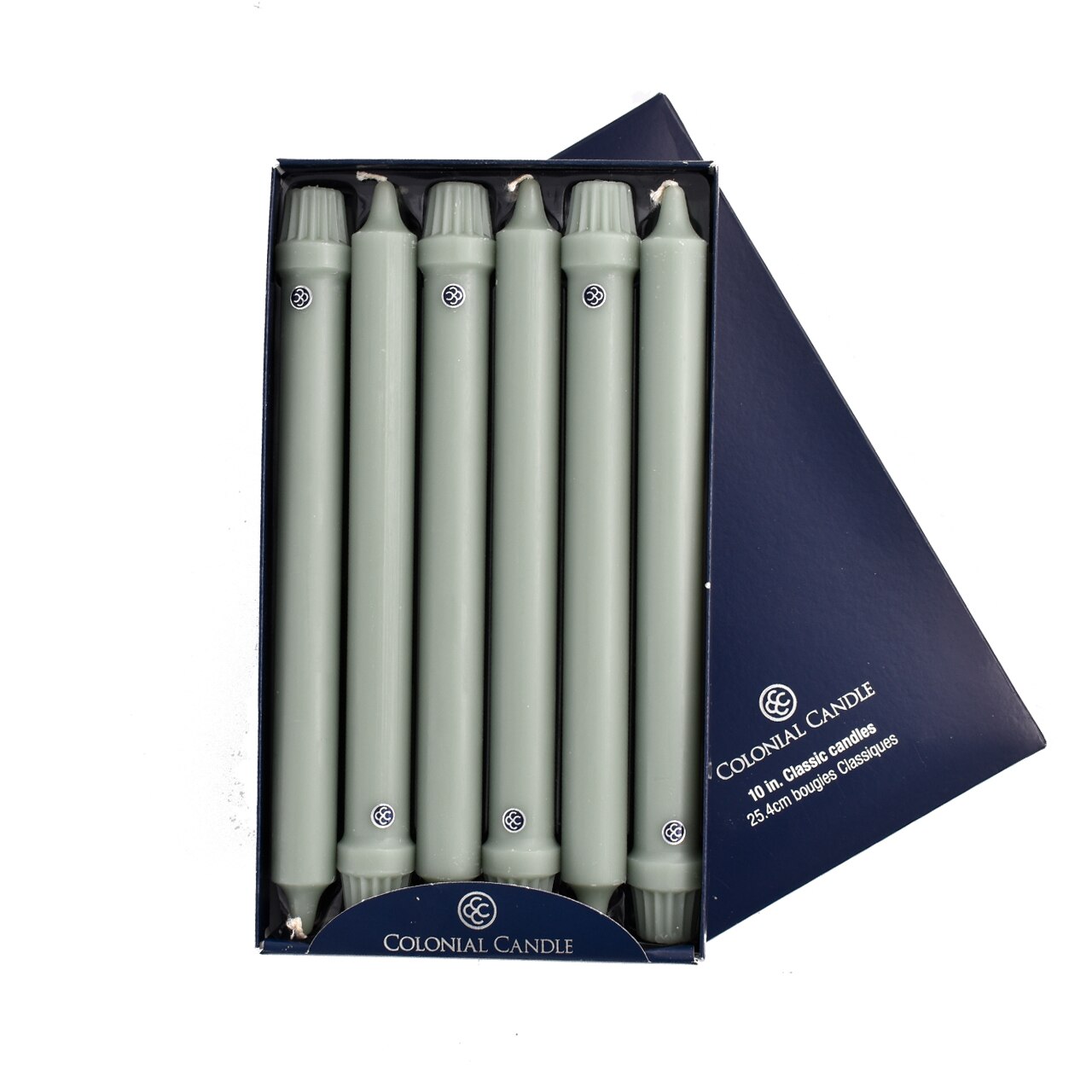 Colonial Green 10" Classic Colonial Candle