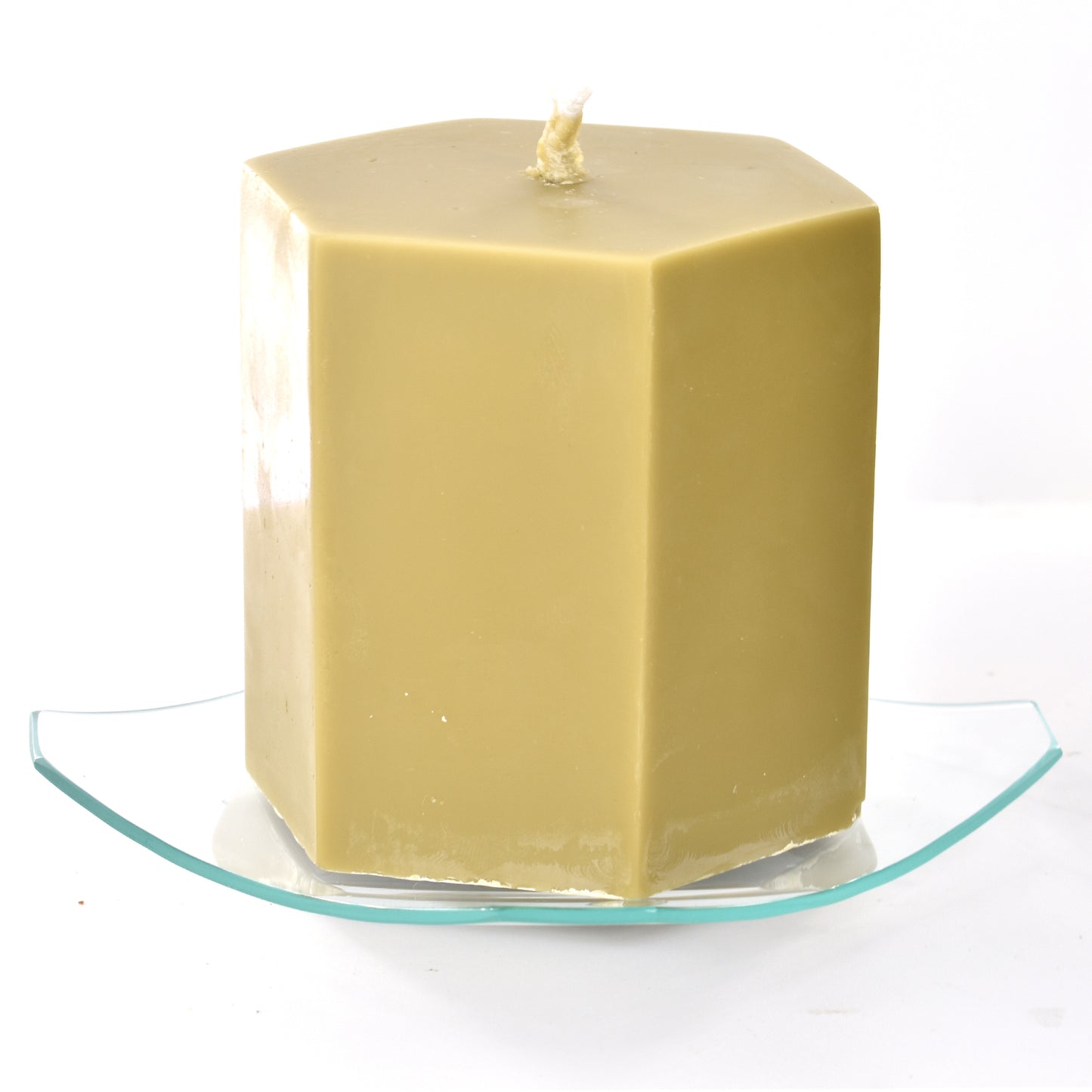 Plate Candle Holder - Crystal (Geometric)