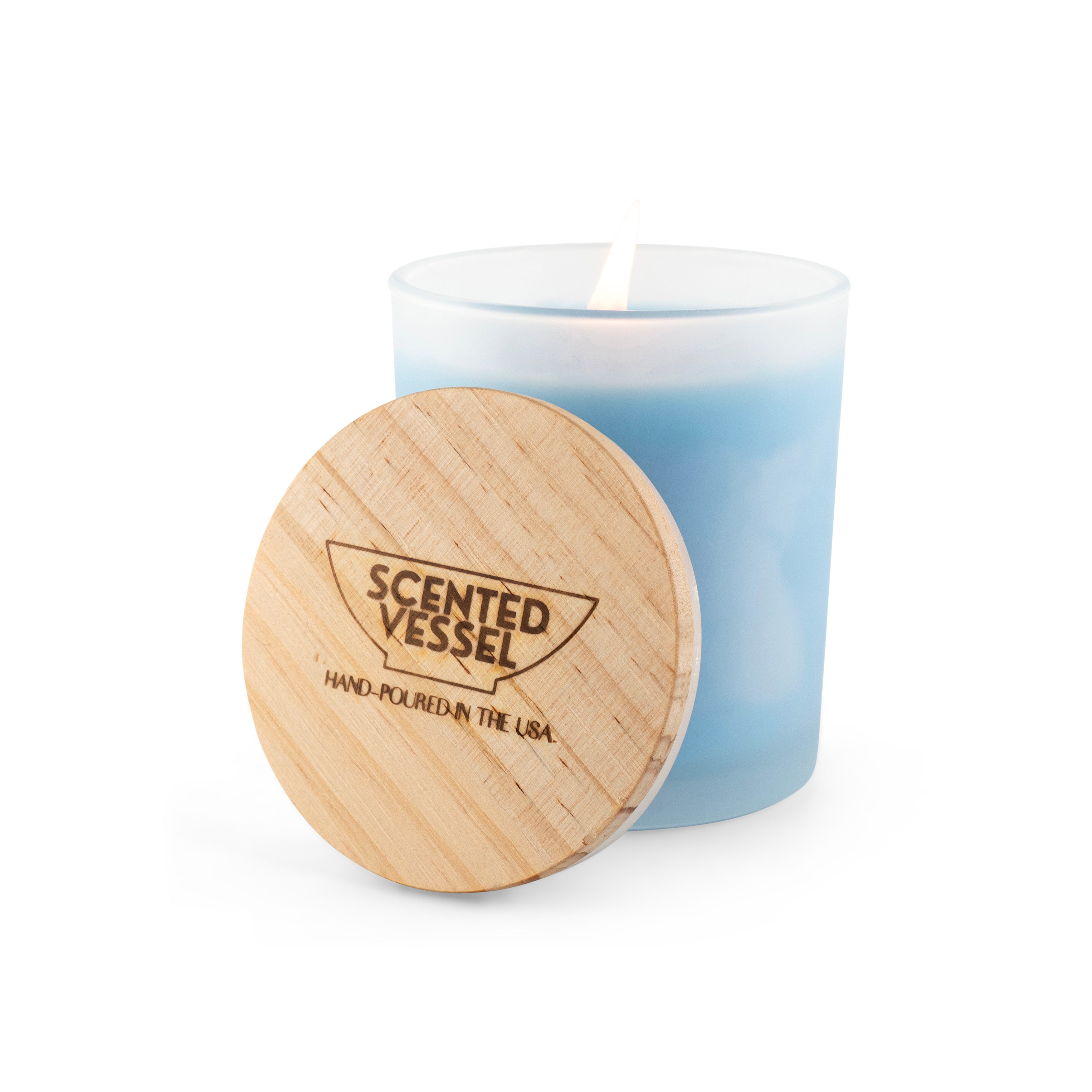 Seascape 7.5oz Soy Wax Blend Candle by Scented Vessel Cape Candle