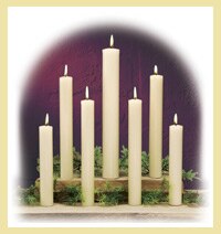 Dadant - 100% Beeswax Altar Candles .875 X 25.875 (box of 12)
