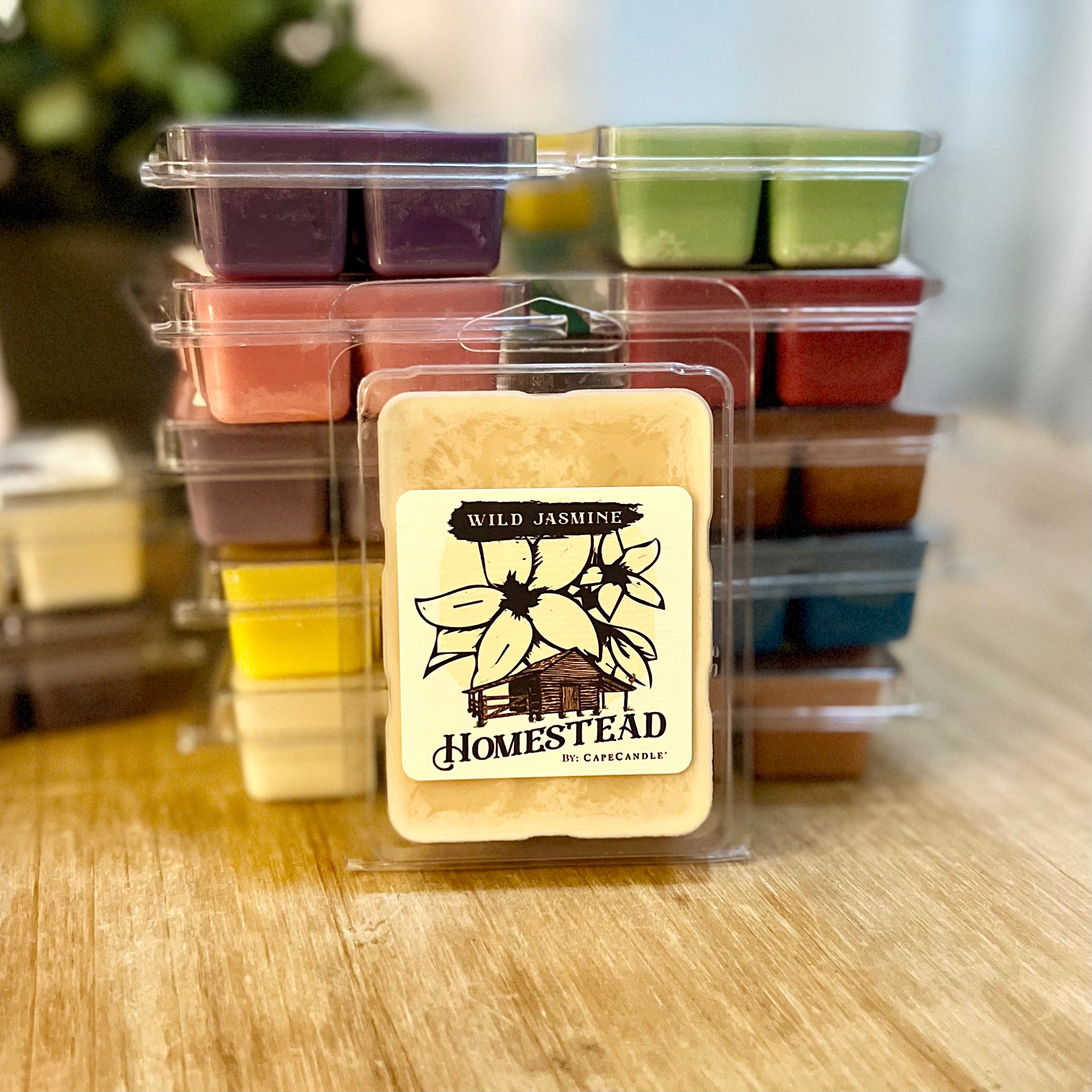 Wild Jasmine 3.5oz Homestead Soy Wax Melts by Cape Candle