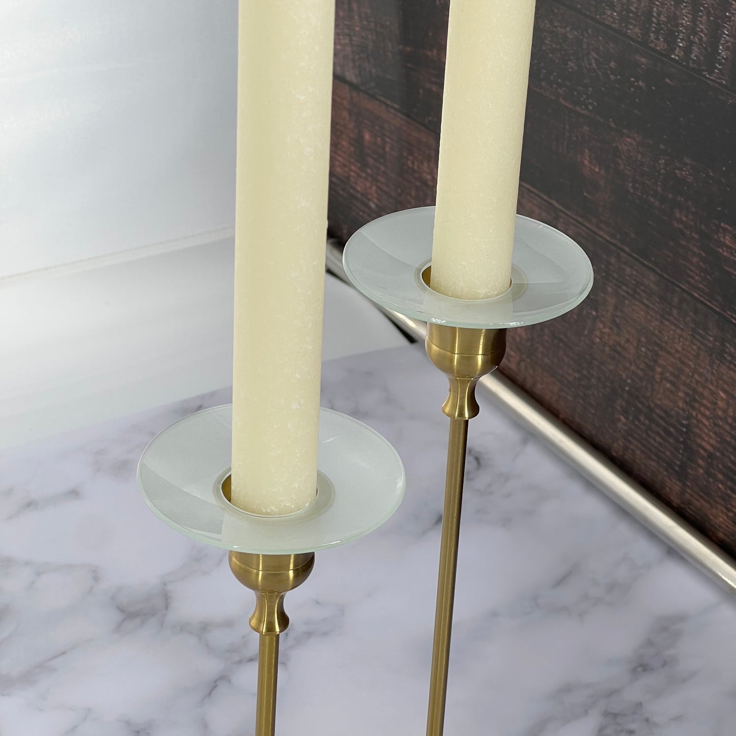 Bobeche - SET OF 2 Frosted Plain Glass 2.75 Inch