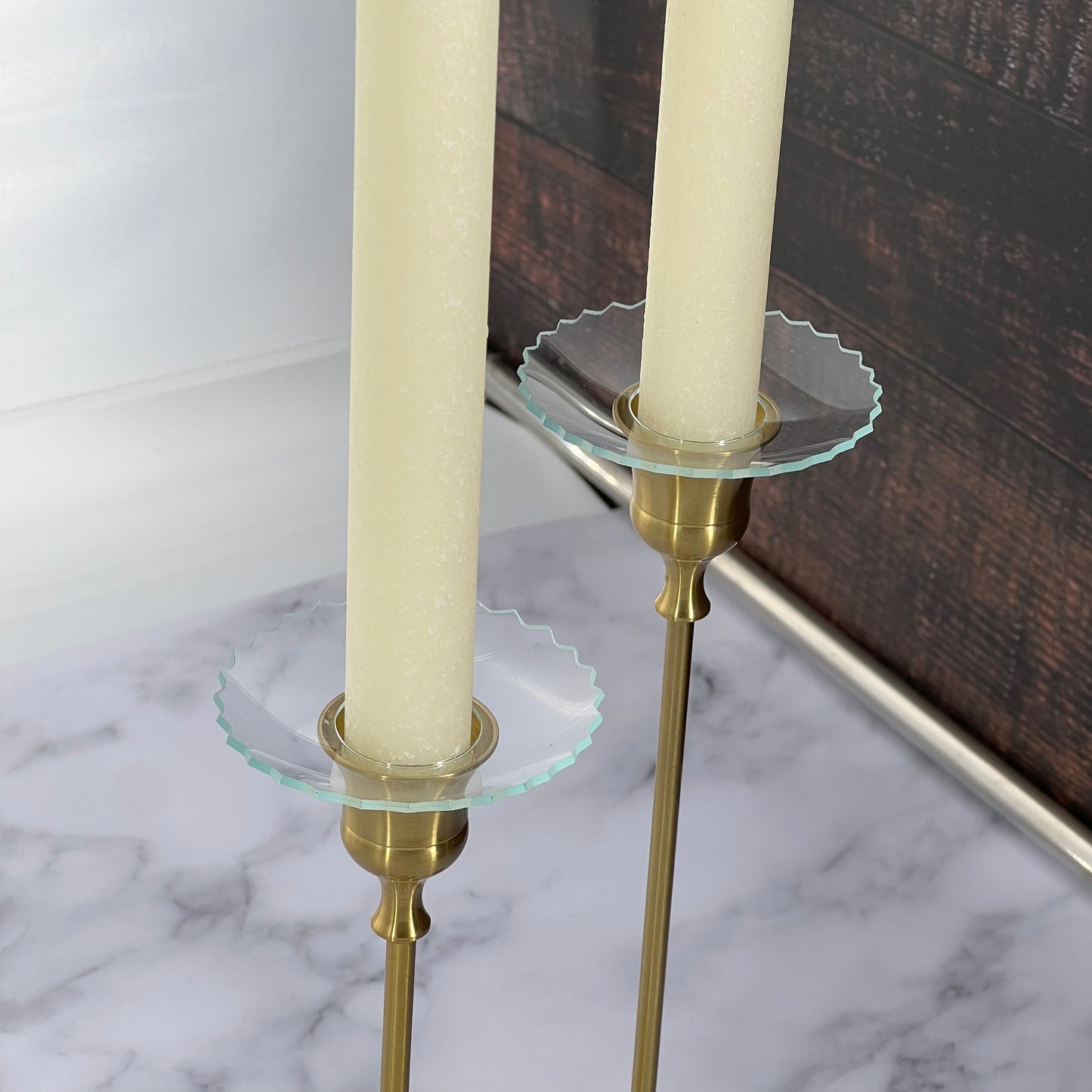 Bobeche - SET OF 2 Pointed Edged Glass 2.75 Inch