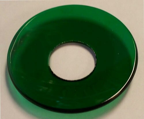 Bobeche - SET OF 2 Green Glass 2.75 Inch