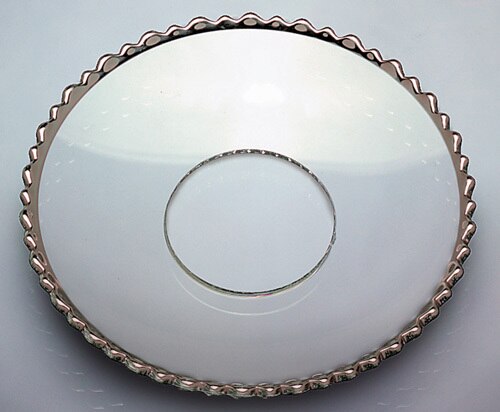 Bobeche - SET OF 2 Silver Ridge Glass 2.75 Inch