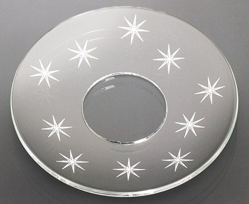 Bobeche - SET OF 2 Stars Glass 2.75 Inch