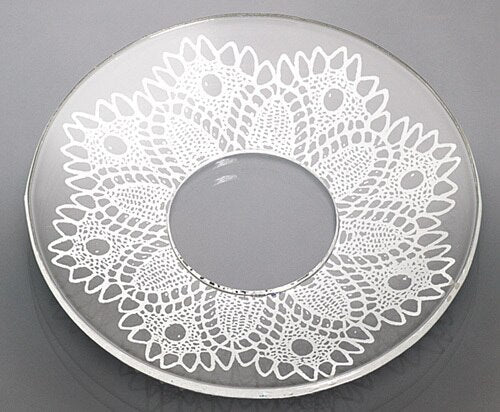 Bobeche - SET OF 2 Traditional Lace Glass 2.75 Inch