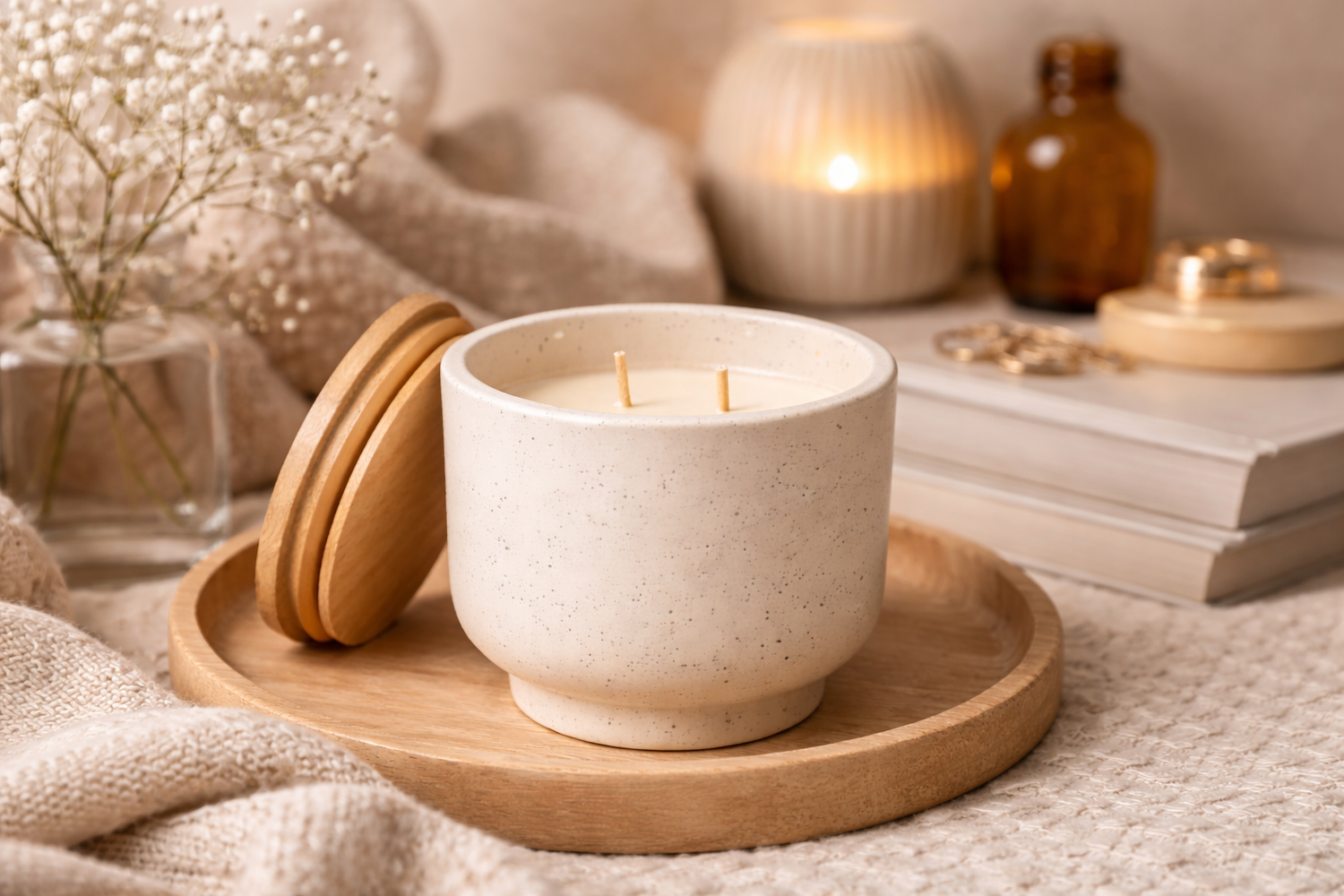 Classic Pottery Bowl Candle
