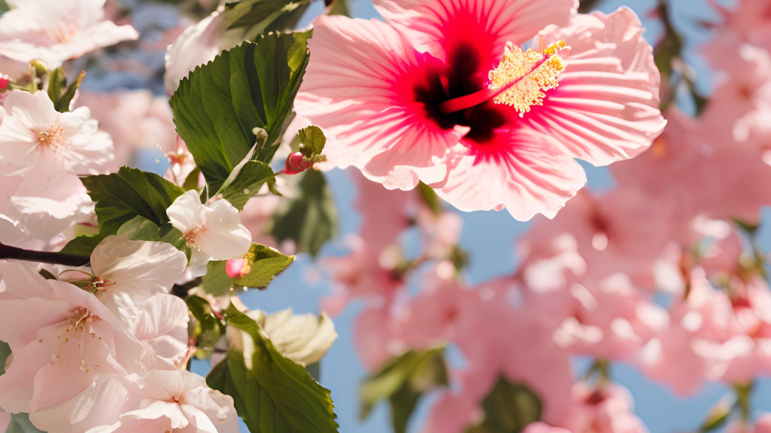 Hibiscus & Cherry Blossom