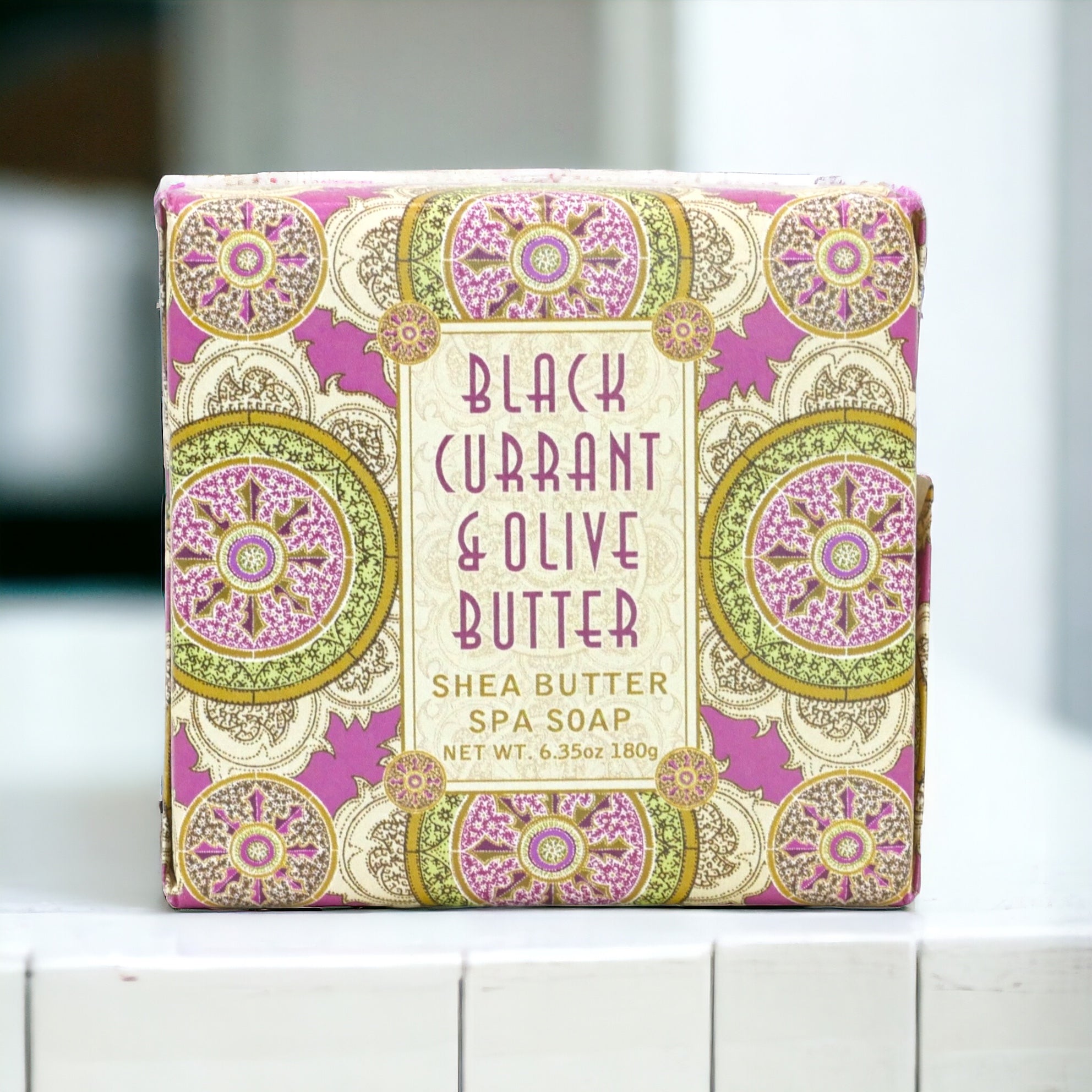 Black Currant & Olive Butter Shea Butter Spa Soap by Greenwich Bay Trading Co.