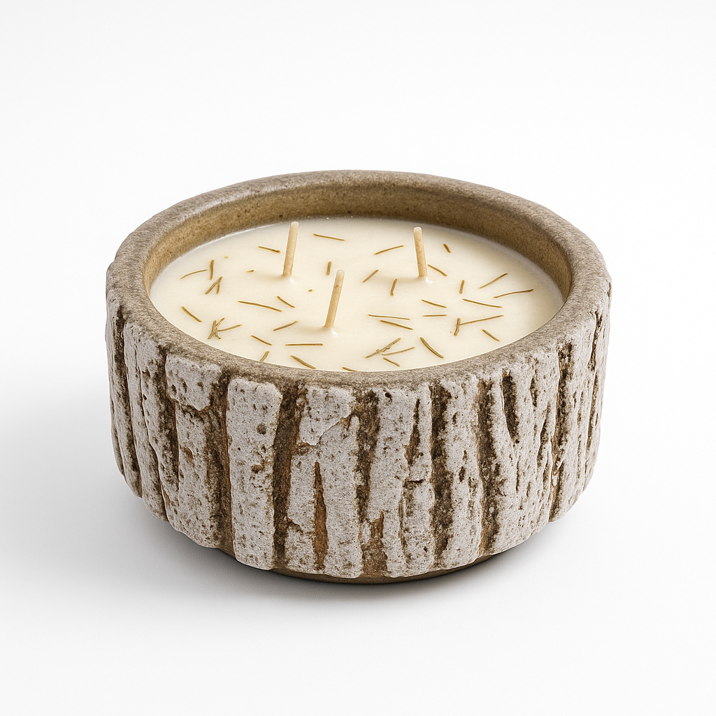 Wild Harvested Bayberry 13 oz White Woods 3-Wick Candle by Swan Creek Candle