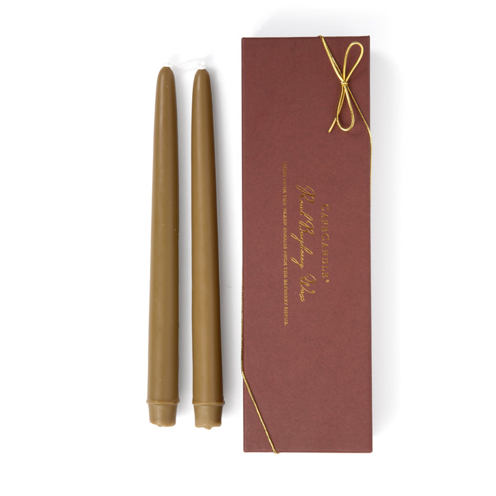 Real Bayberry Wax Tapers 10" (boxed pair)
