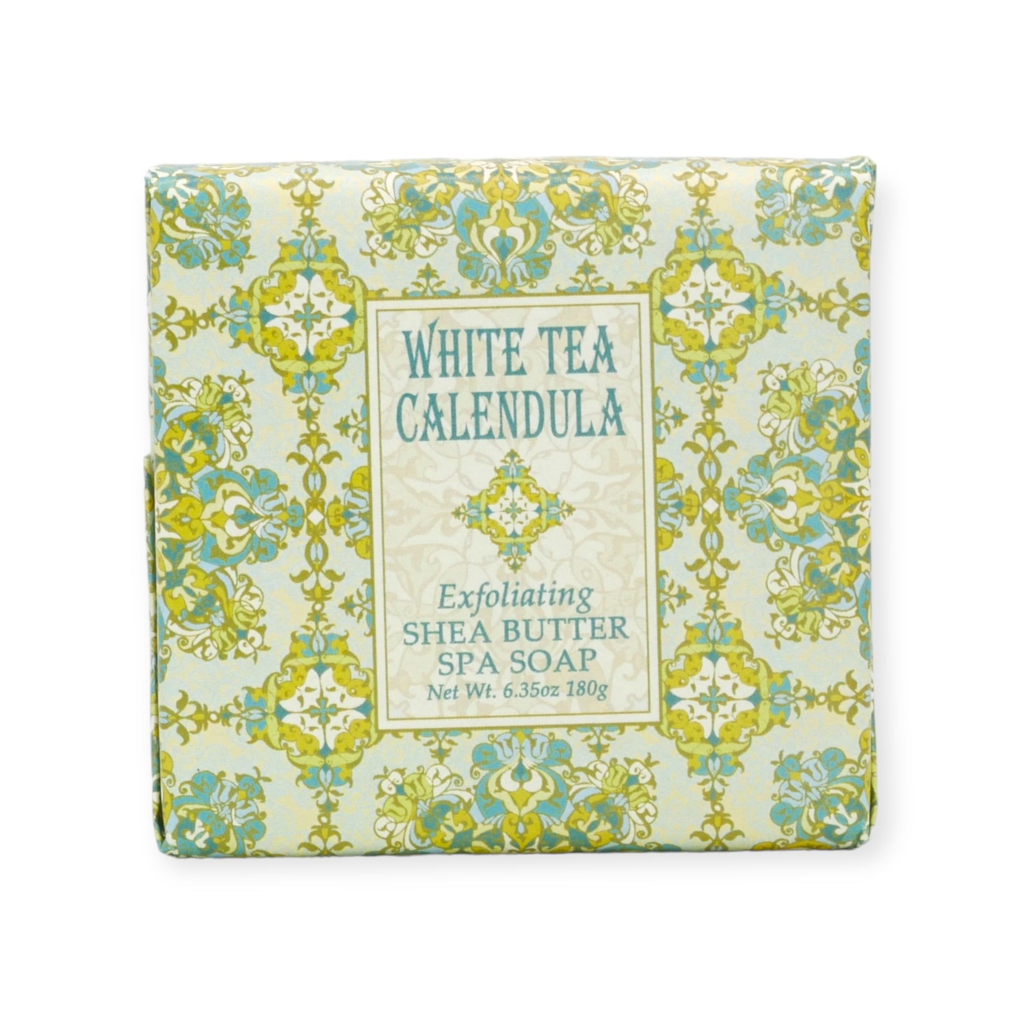 White Tea Calendula Exfoliating Shea Butter Spa Soap by Greenwich Bay Trading Co.