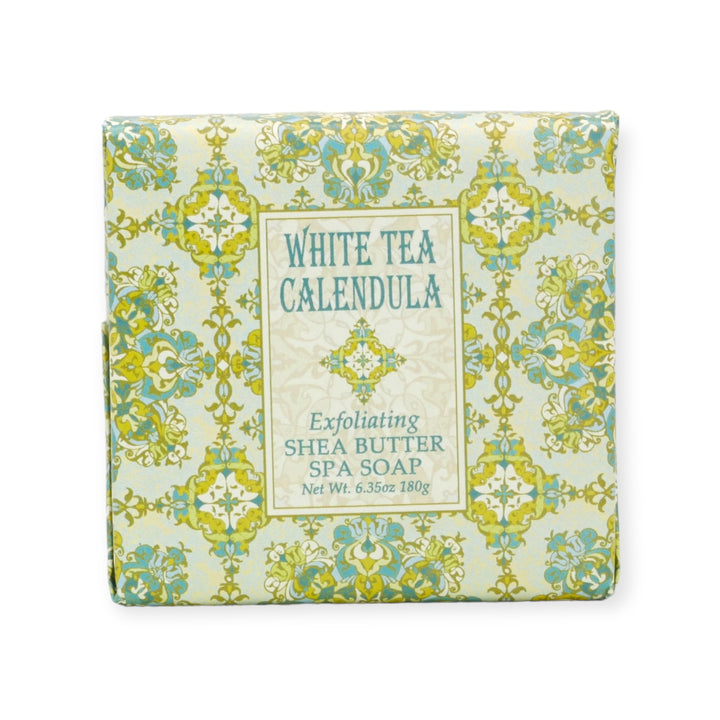 White Tea Calendula Exfoliating Shea Butter Spa Soap by Greenwich Bay Trading Co.