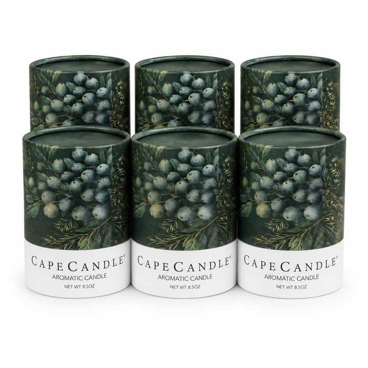 Bayberry Scented 8.5 oz Jar Candle by Cape Candle (Box of 6)